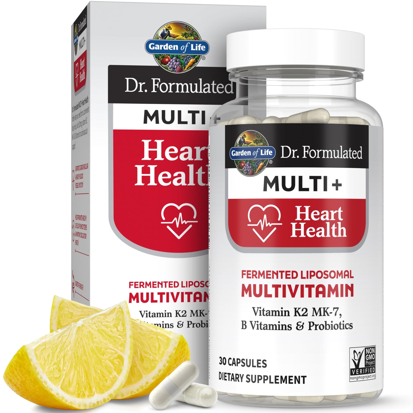 Garden of Life Dr. Formulated Multi+ Heart Health Capsules, 30 Count