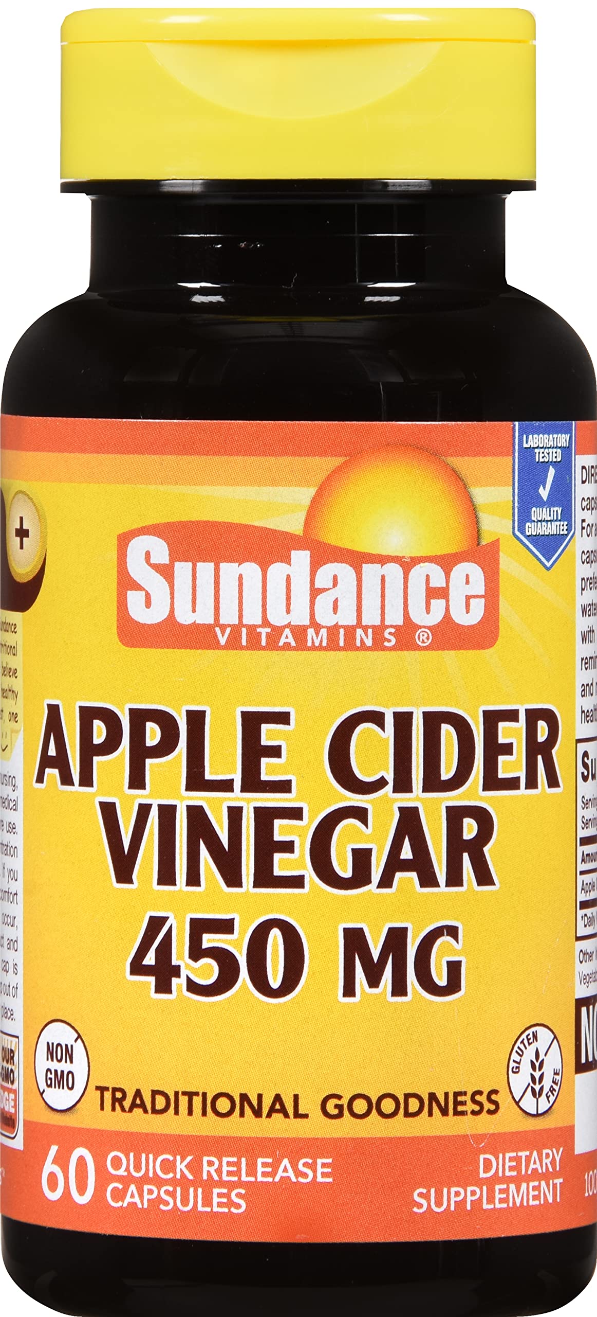 Sundance Apple Cider Vinegar 450 mg Capsules, 300 Capsules