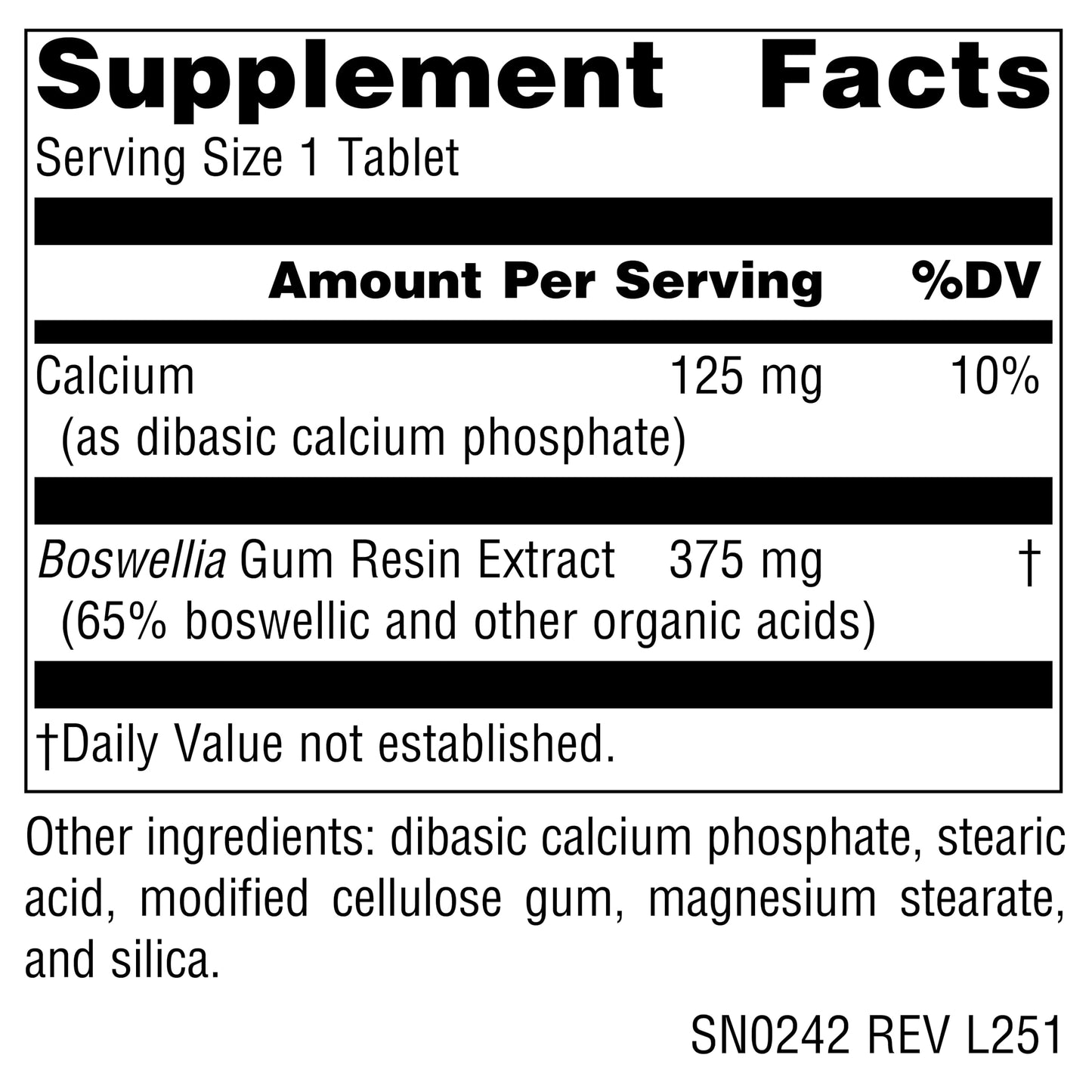 Source Naturals Boswellia Extract Tablets 100 Count
