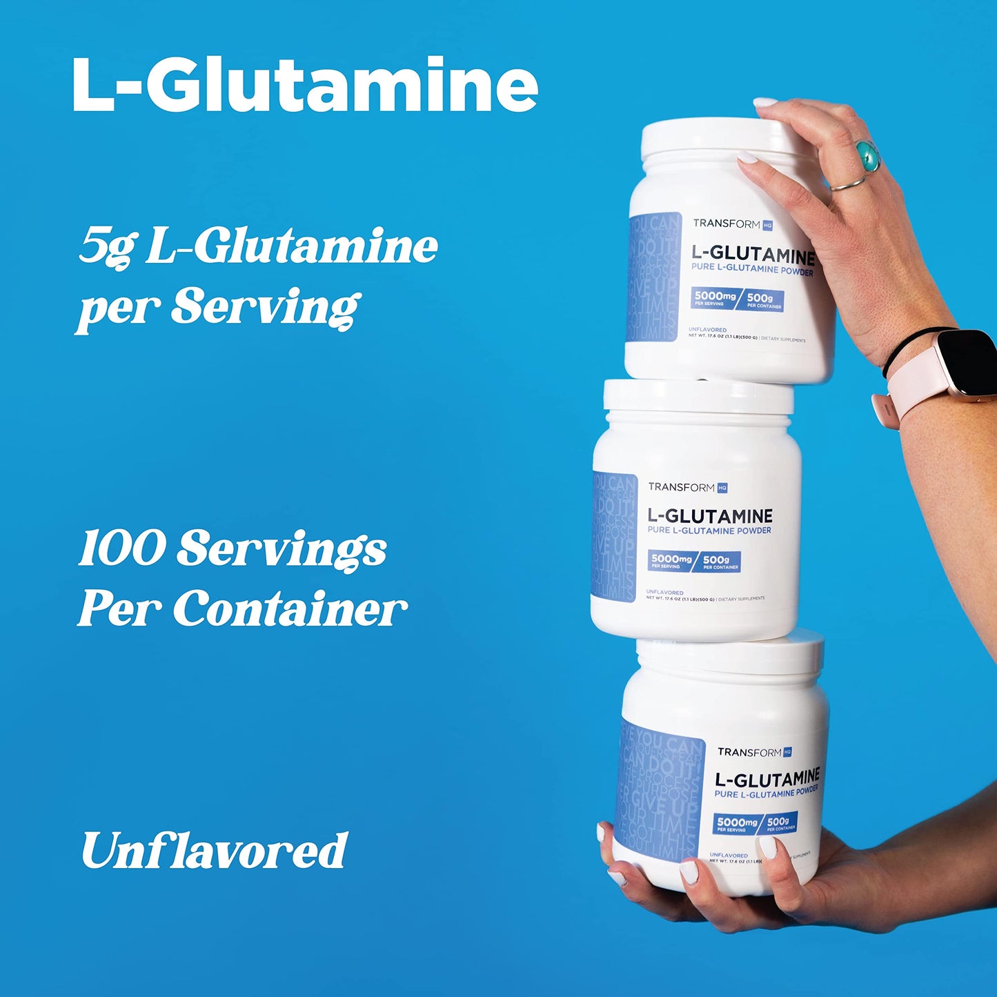 TransformHQ L-Glutamine Powder 17.6