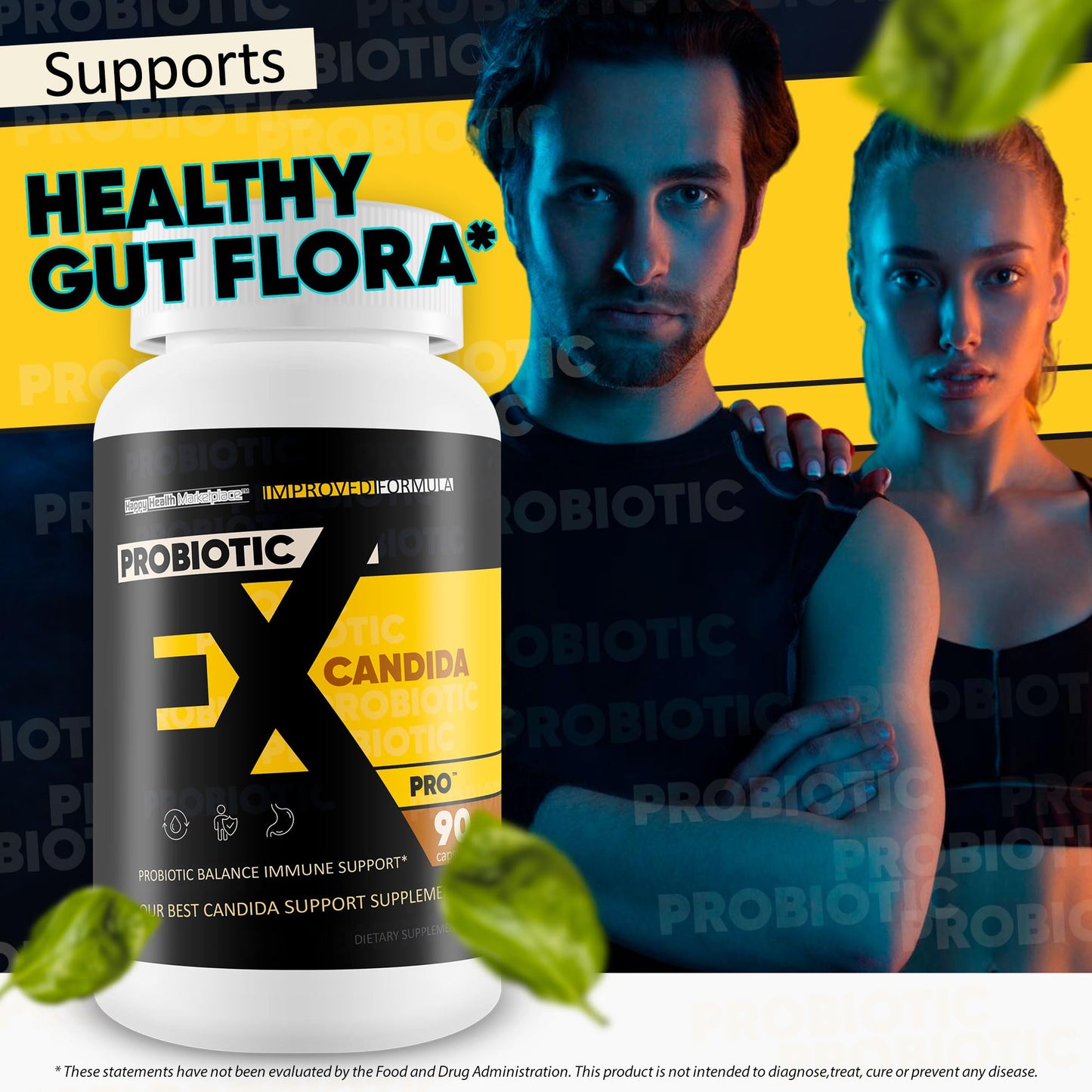 Happy Health Marketplace Probiotic Ex-Candida Pro Capsule, 60 Count