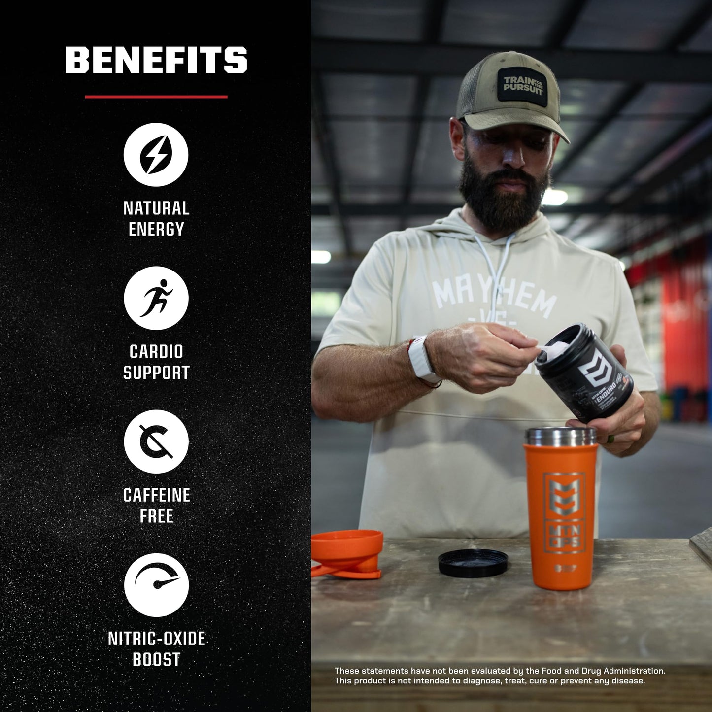 MTN OPS Enduro Stim-Free Pump Pre Workout Powder 1 Ounce