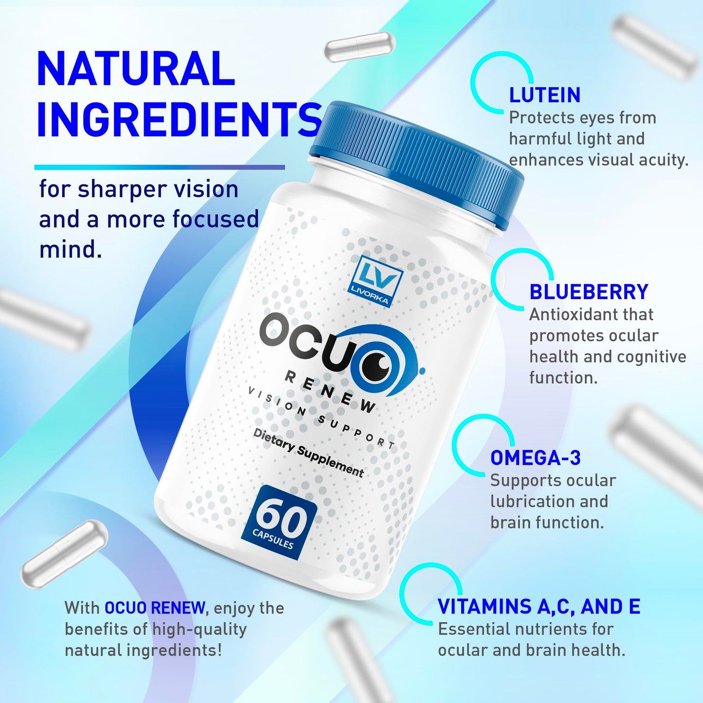 LIVORKA OcuRenew Capsules, 60 Count