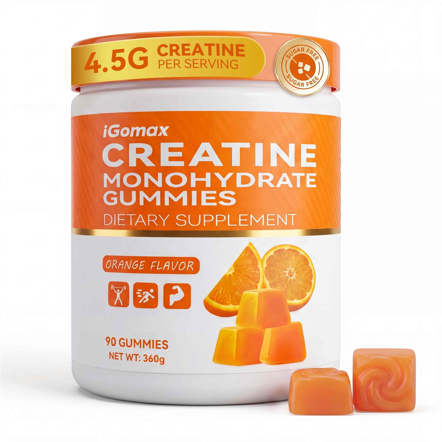 iGomax Creatine Monohydrate Gummies 90 Count