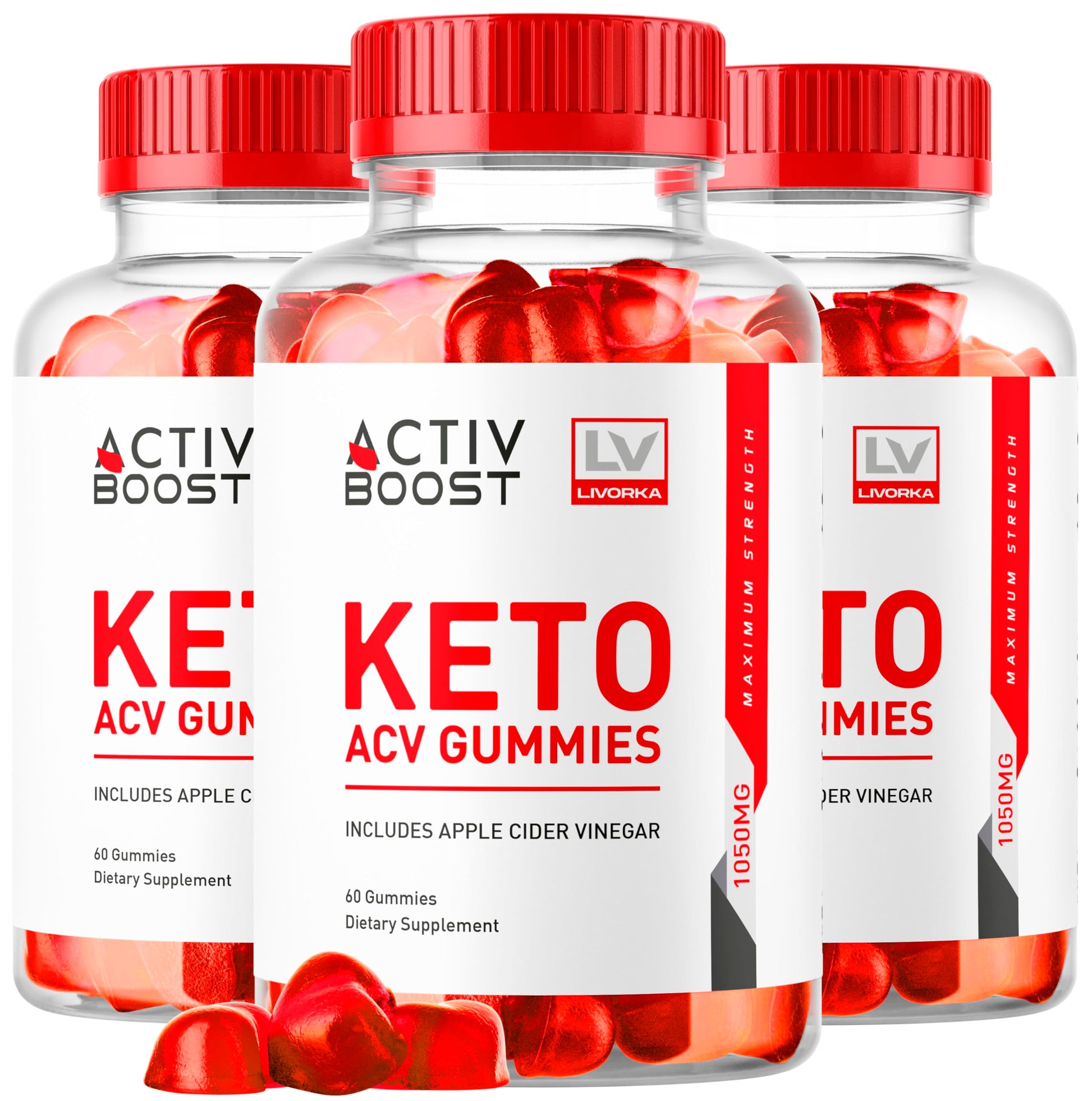 LIVORKA ActivBoost Keto Gummies Advanced Formula, 180 Gummies