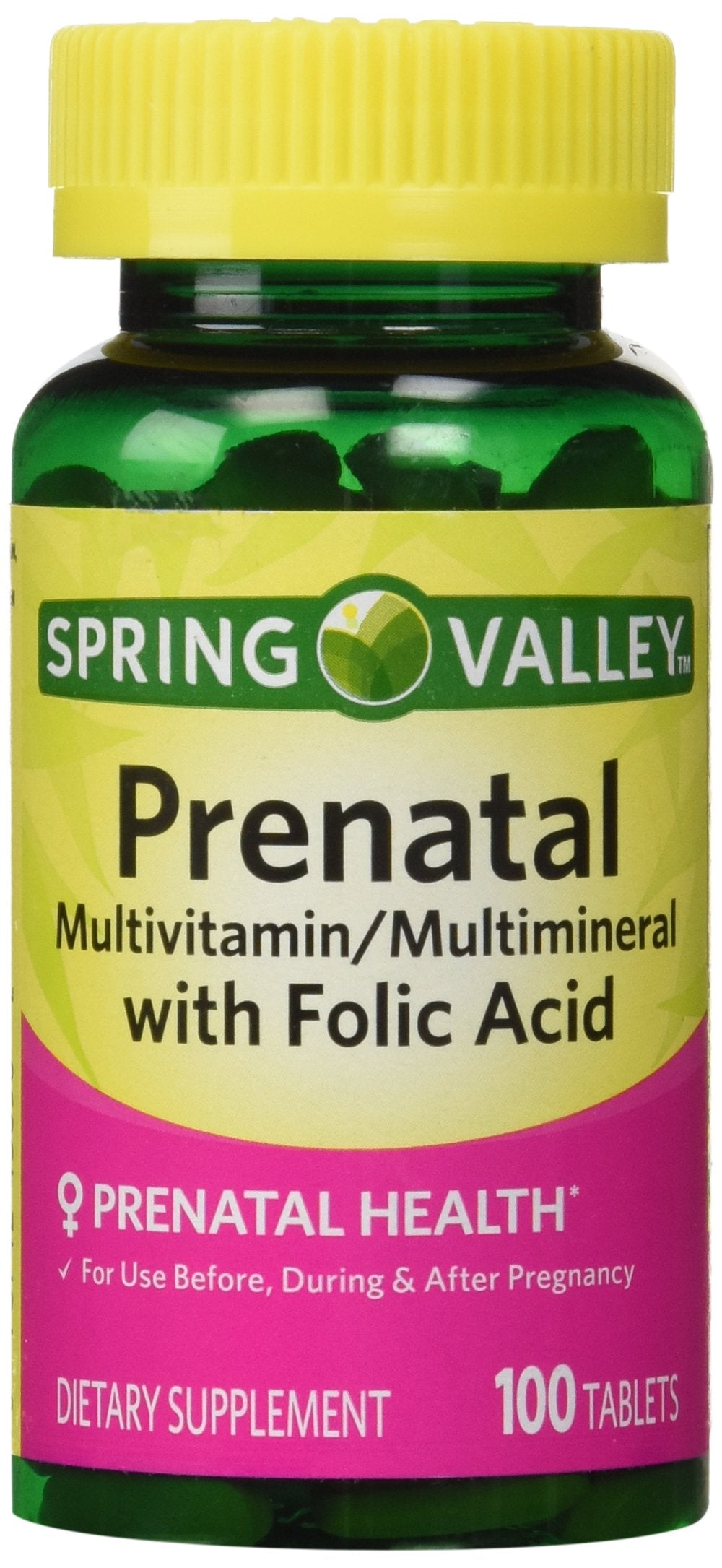 Spring Valley Prenatal Multivitamin Multimineral 100 Tablets