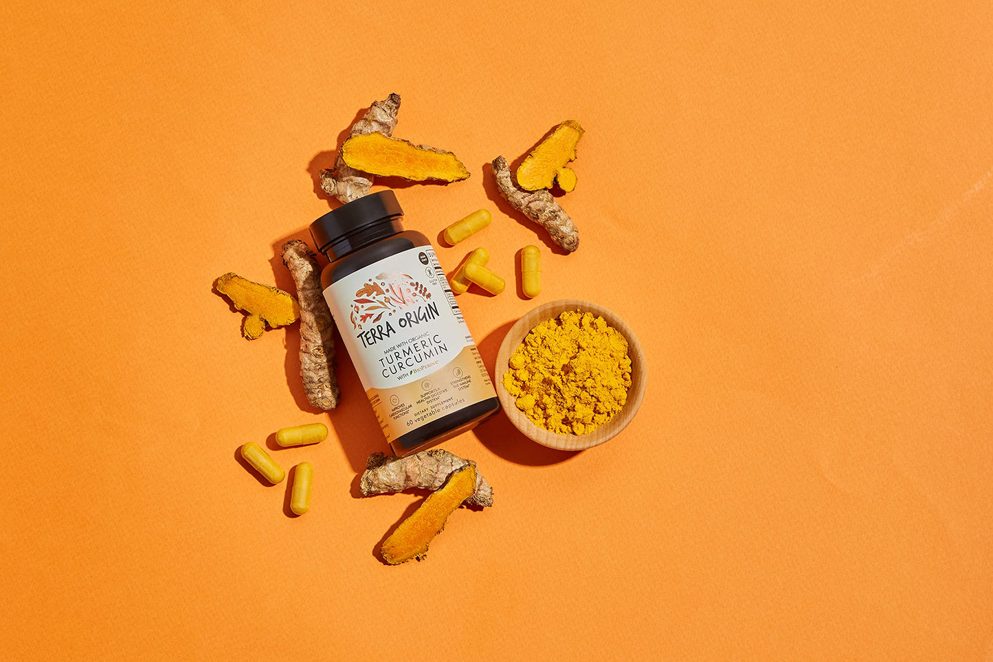 TERRA ORIGIN Turmeric with BioPerine Capsule 60 Capsules