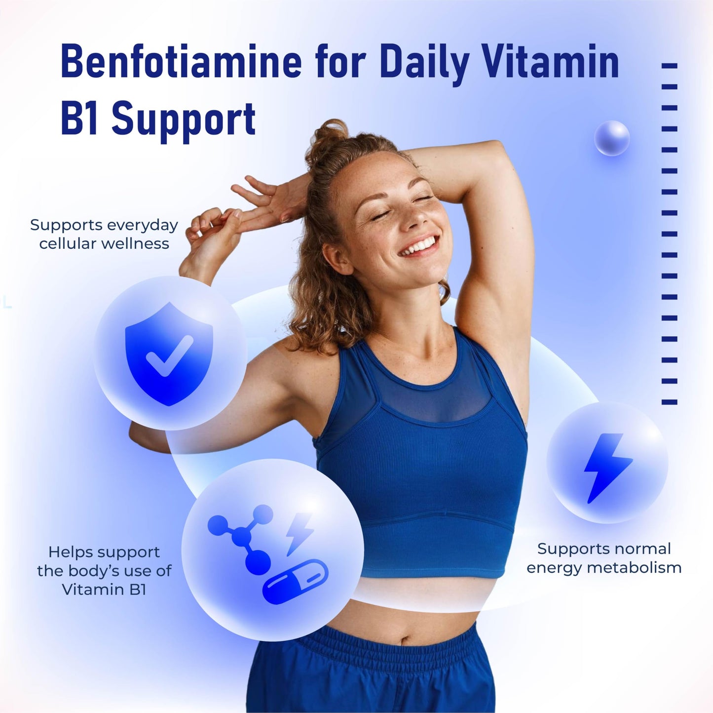 LELUMOON Premium Benfotiamine 990 mg with ALA, ALCAR, B12, Citicoline & NALT 180 Capsules