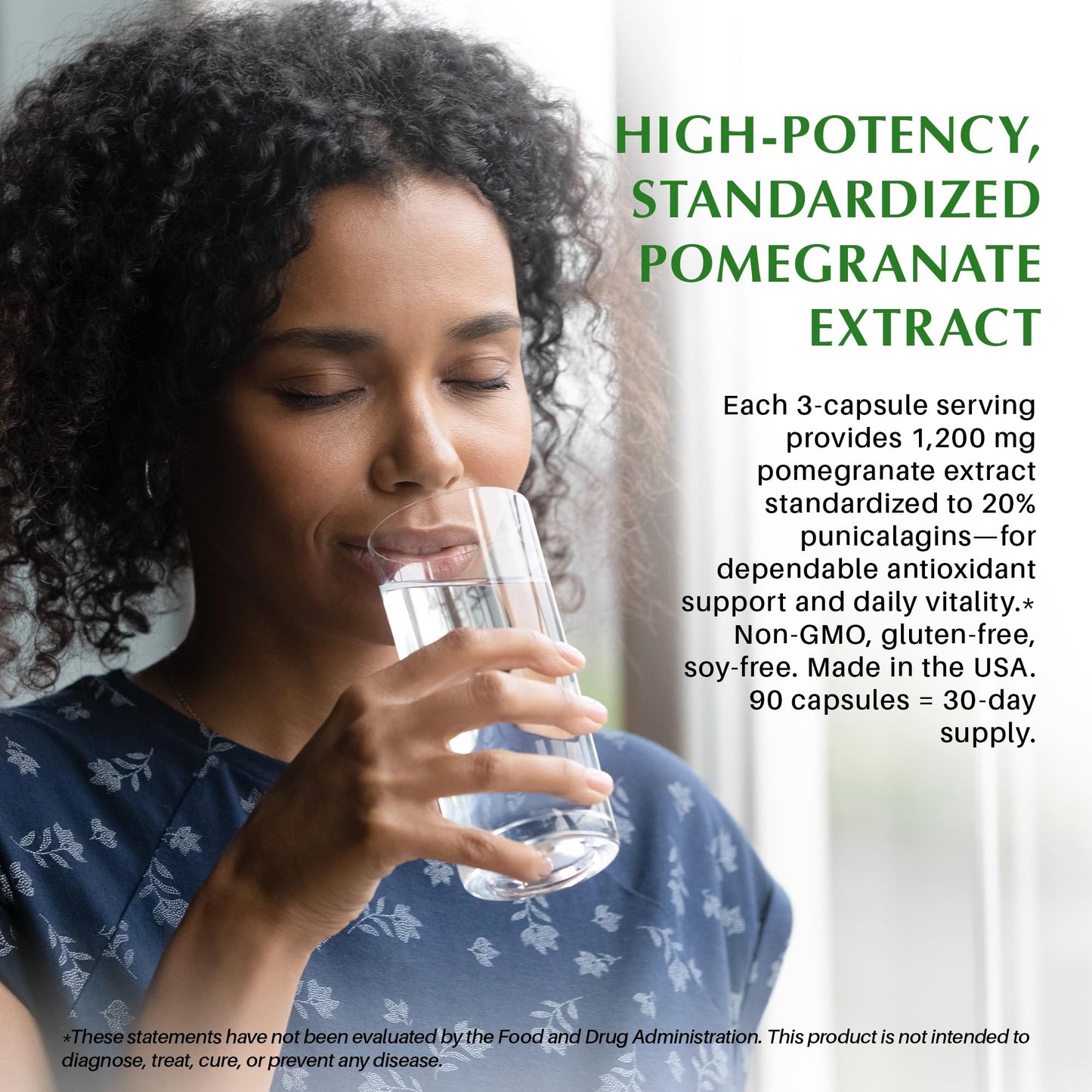 PureWise Mitochondrial Supplements with 1200 mg Pomegranate Extract 90 Capsules