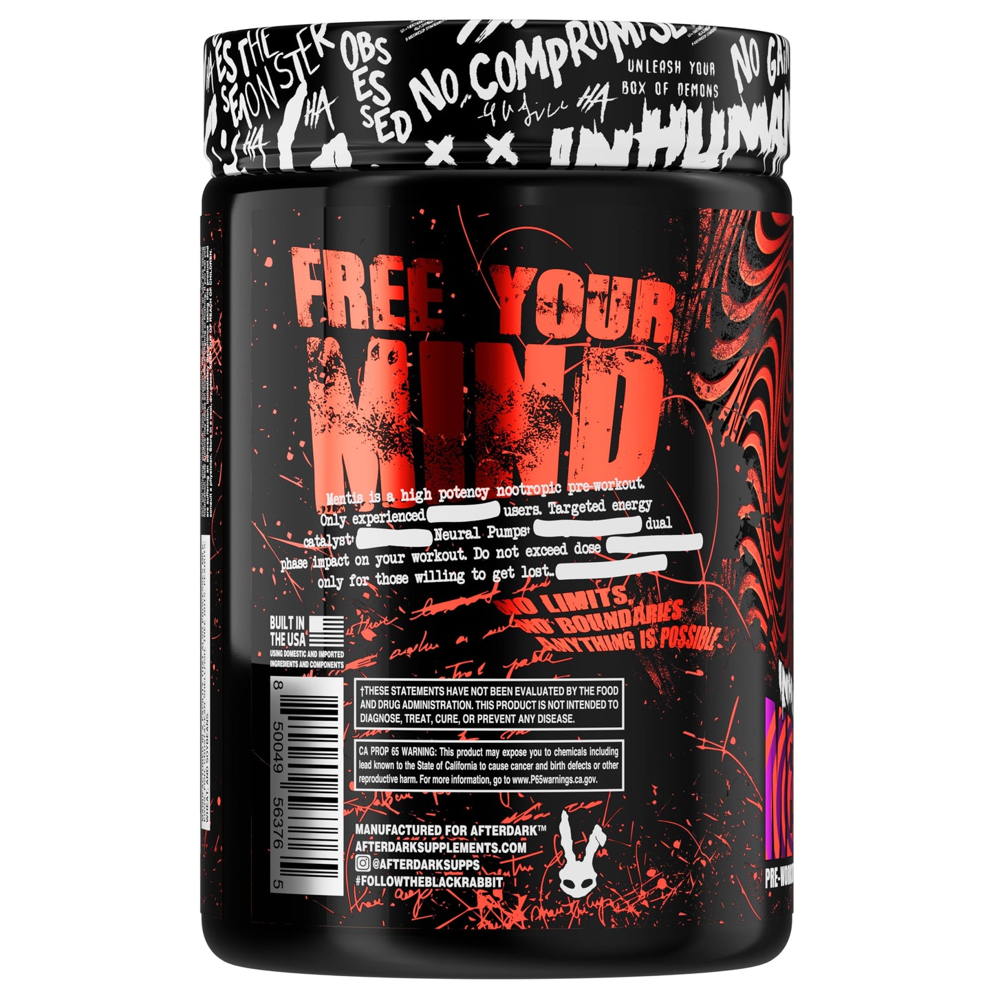 AFTERDARK Mentis Pre Workout Capsule, 30 Count