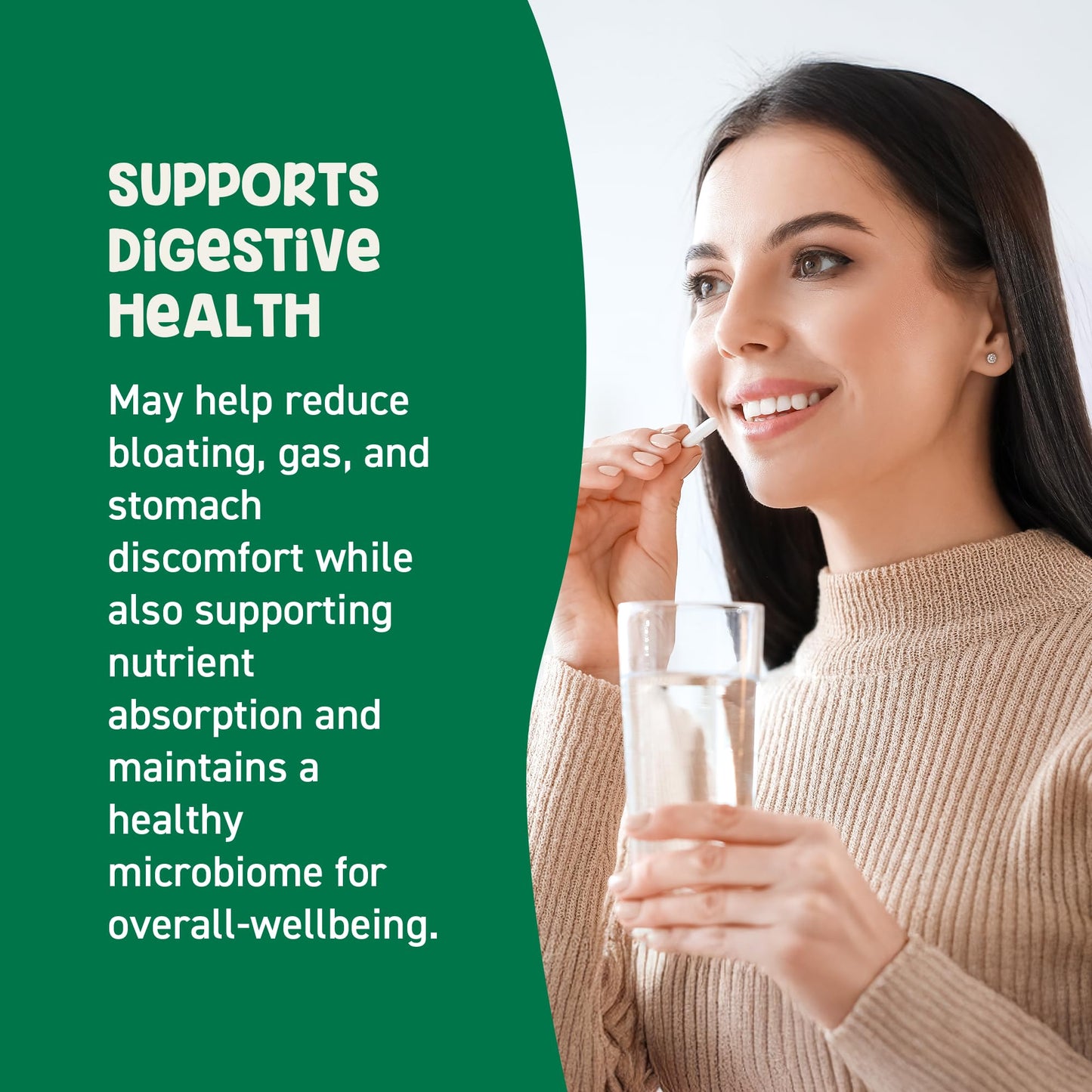 GoodBelly Probiotic Capsules for Digestive Health, 30 Capsules