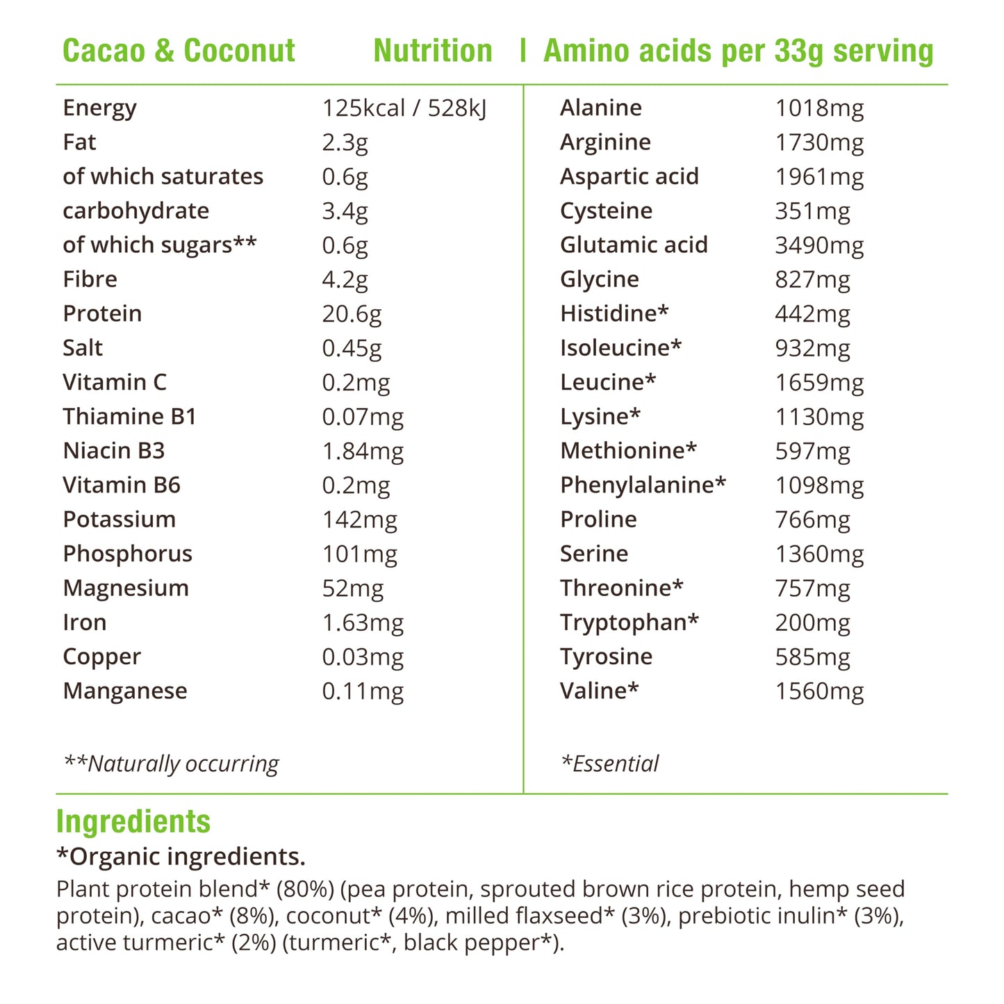 BodyMe Organic Vegan Protein Powder Blend, 35.274 oz