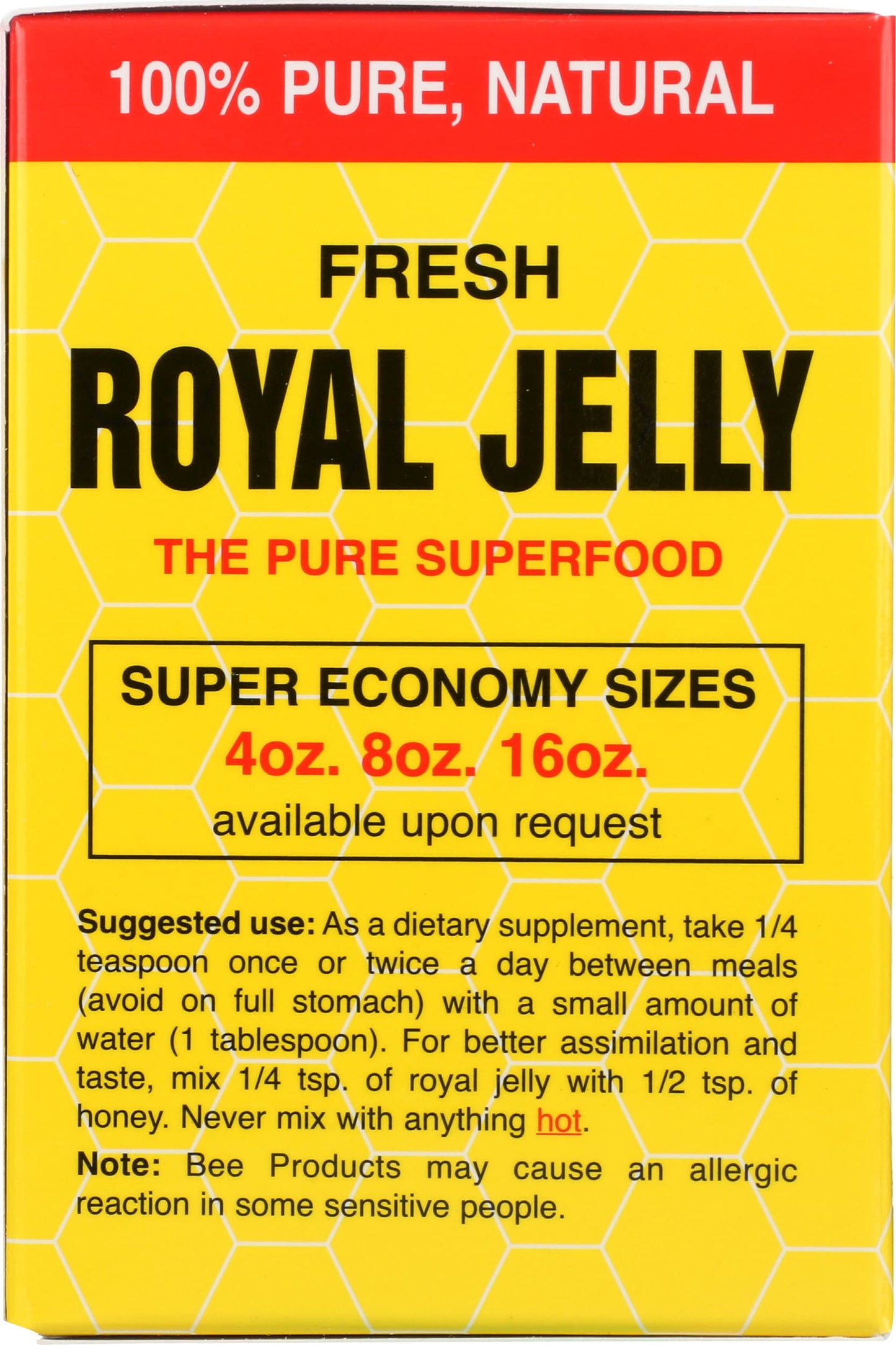 YS Eco Bee Farms Royal Jelly 60,000 mg Liquid, 2 oz