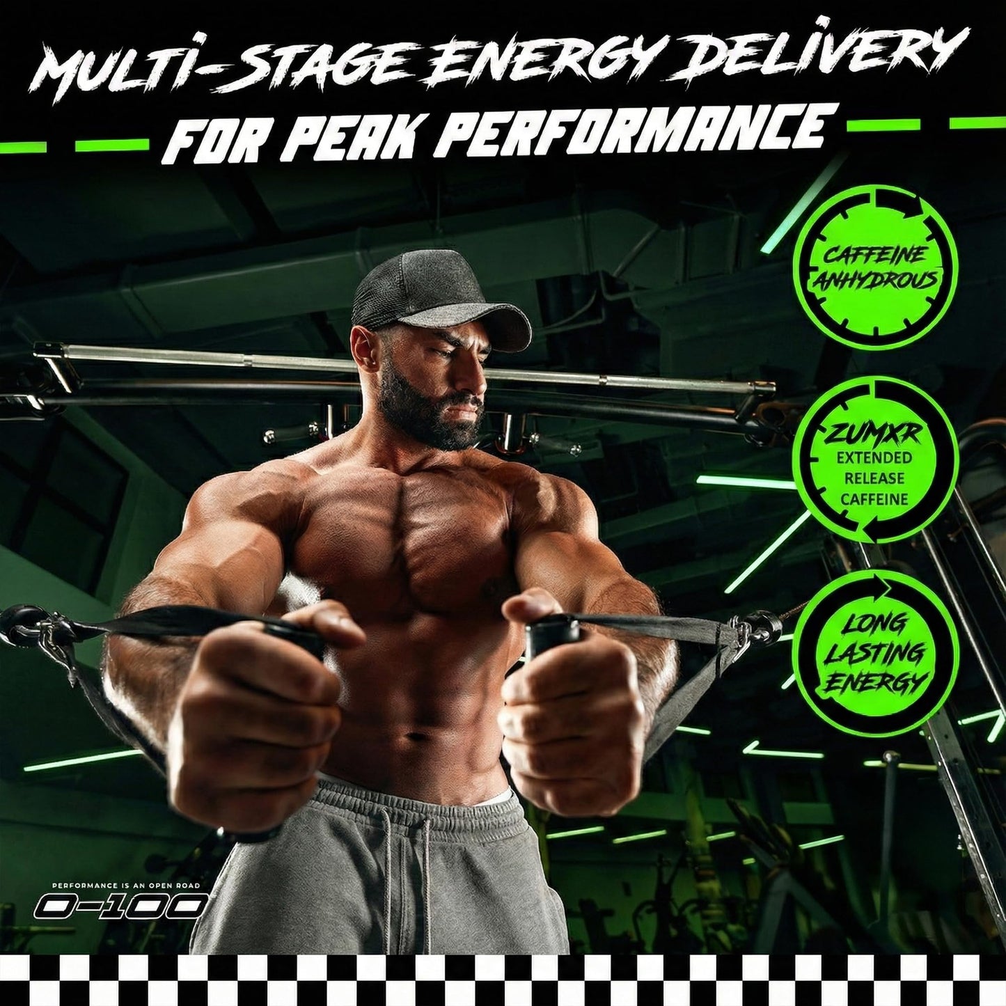 All Gas No Brakes Supplements 0-100 Pre Workout Powder, 16 Servings