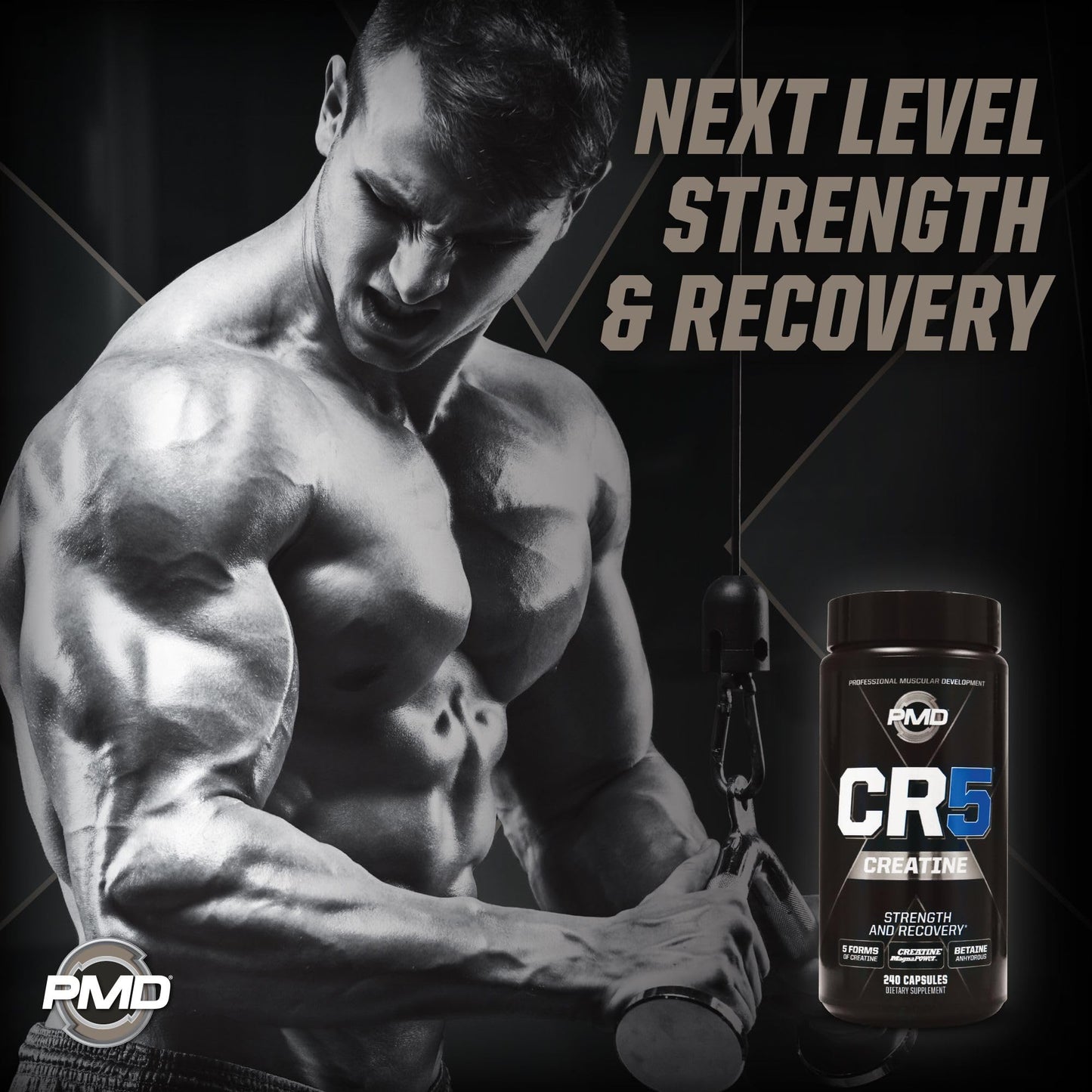 PMD CR5 Creatine Capsules 240 Count