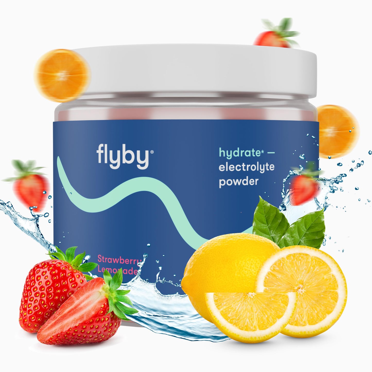 Flyby Electrolytes Powder Strawberry Lemonade 12.5