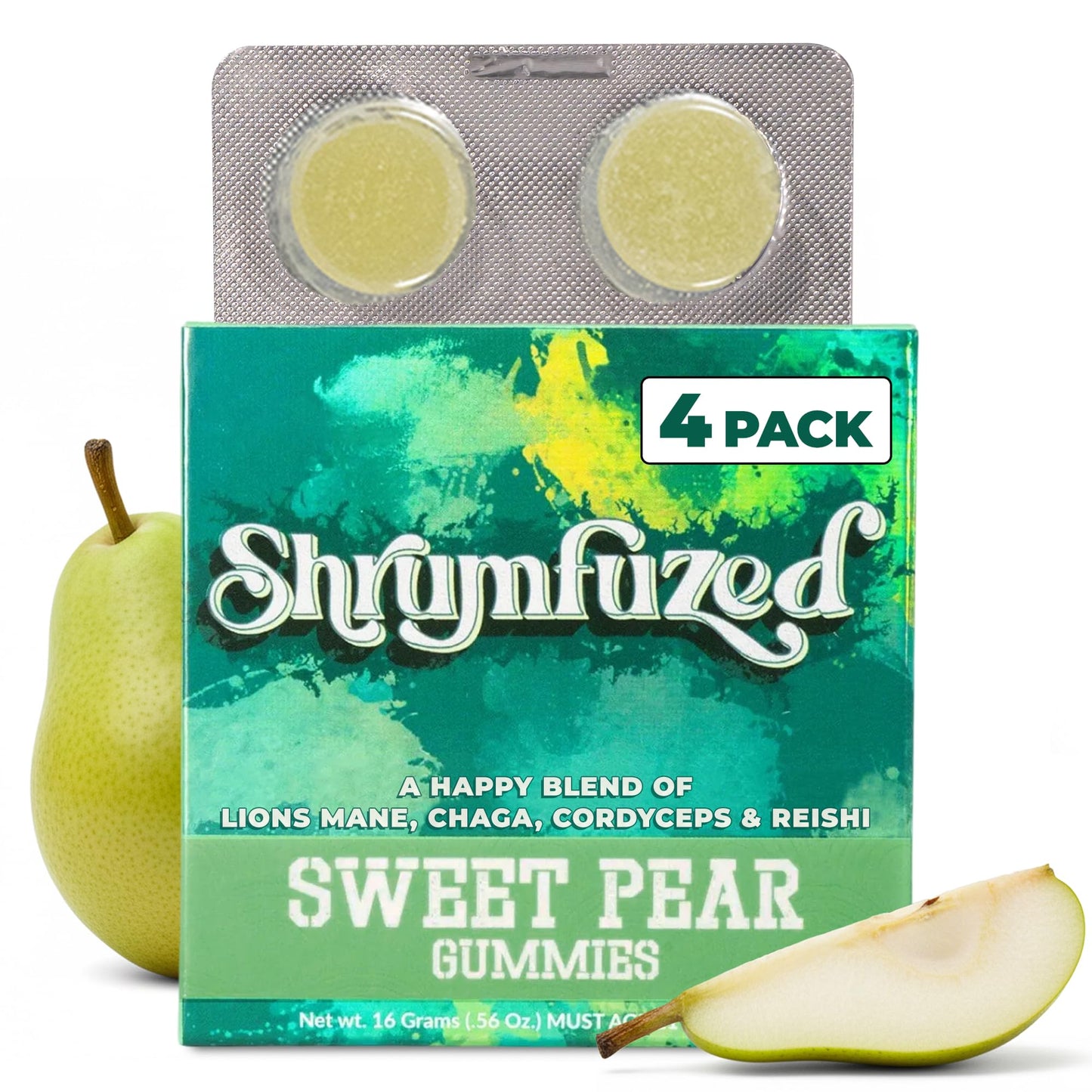 Shrumfuzed Mushroom Gummies, 4 Count