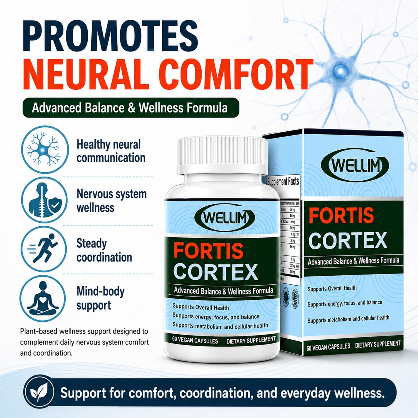 Haritaki Wellim FortisCortex Capsule 60 Count