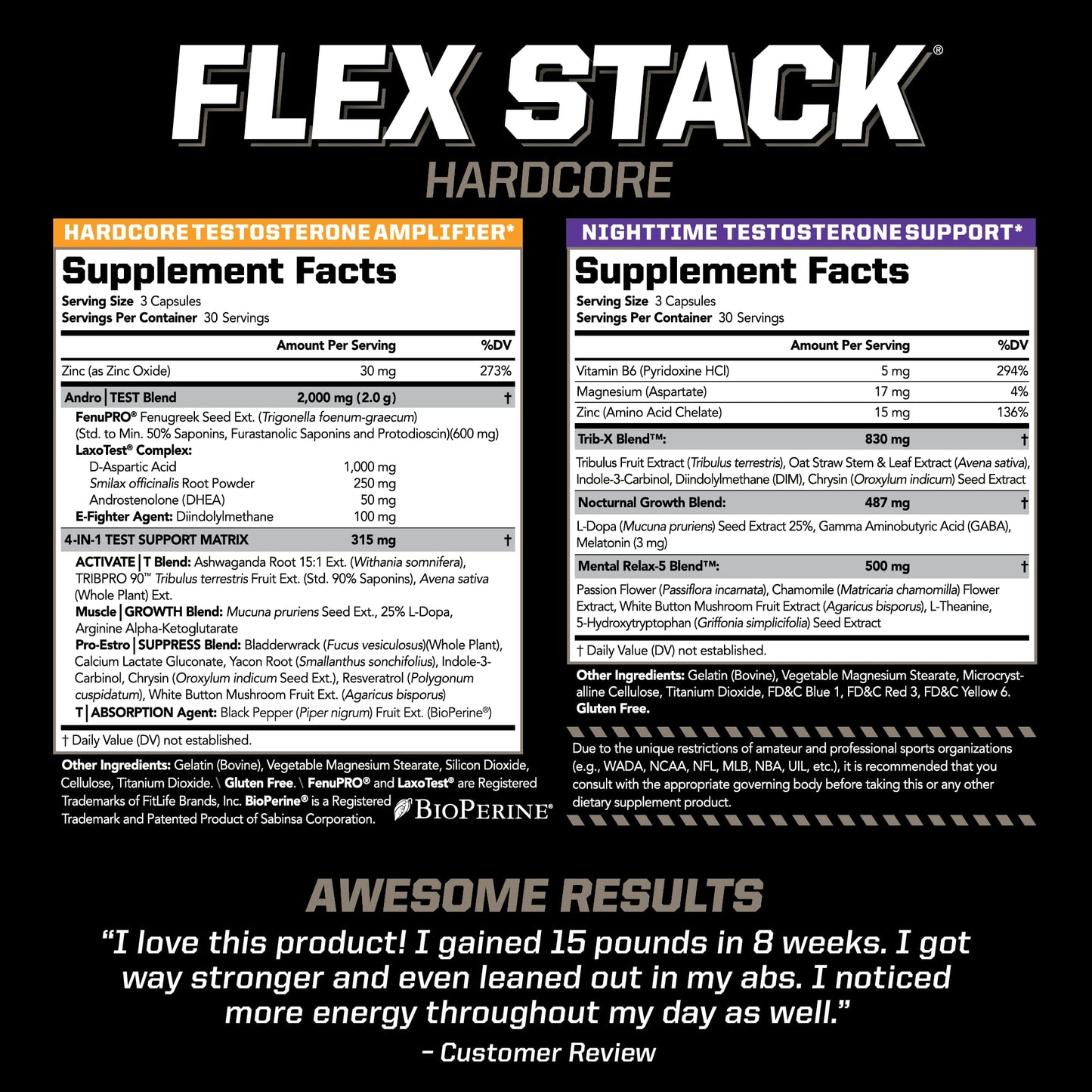 PMD Sports Flex Stack Hardcore Capsules 1 Count
