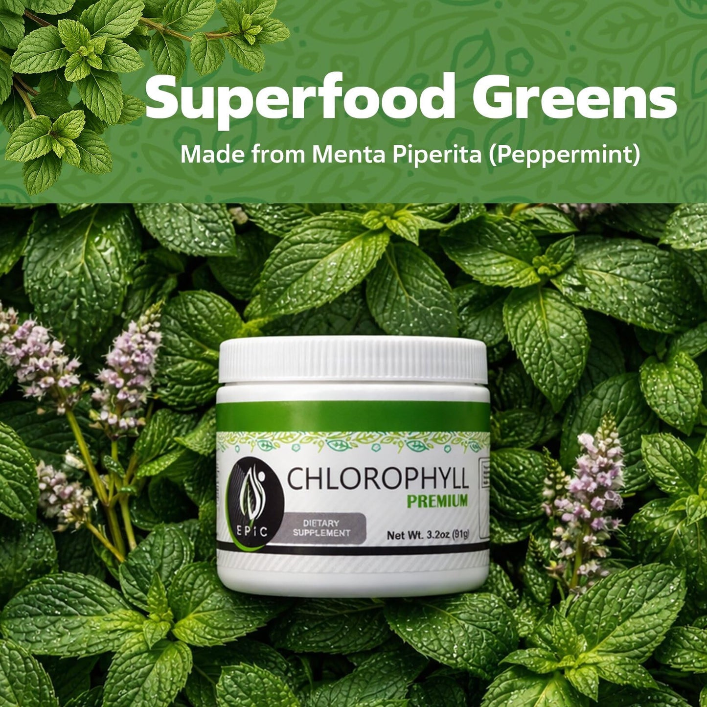 EPIC Black Label Premium Chlorophyll Powder, 3.1 oz