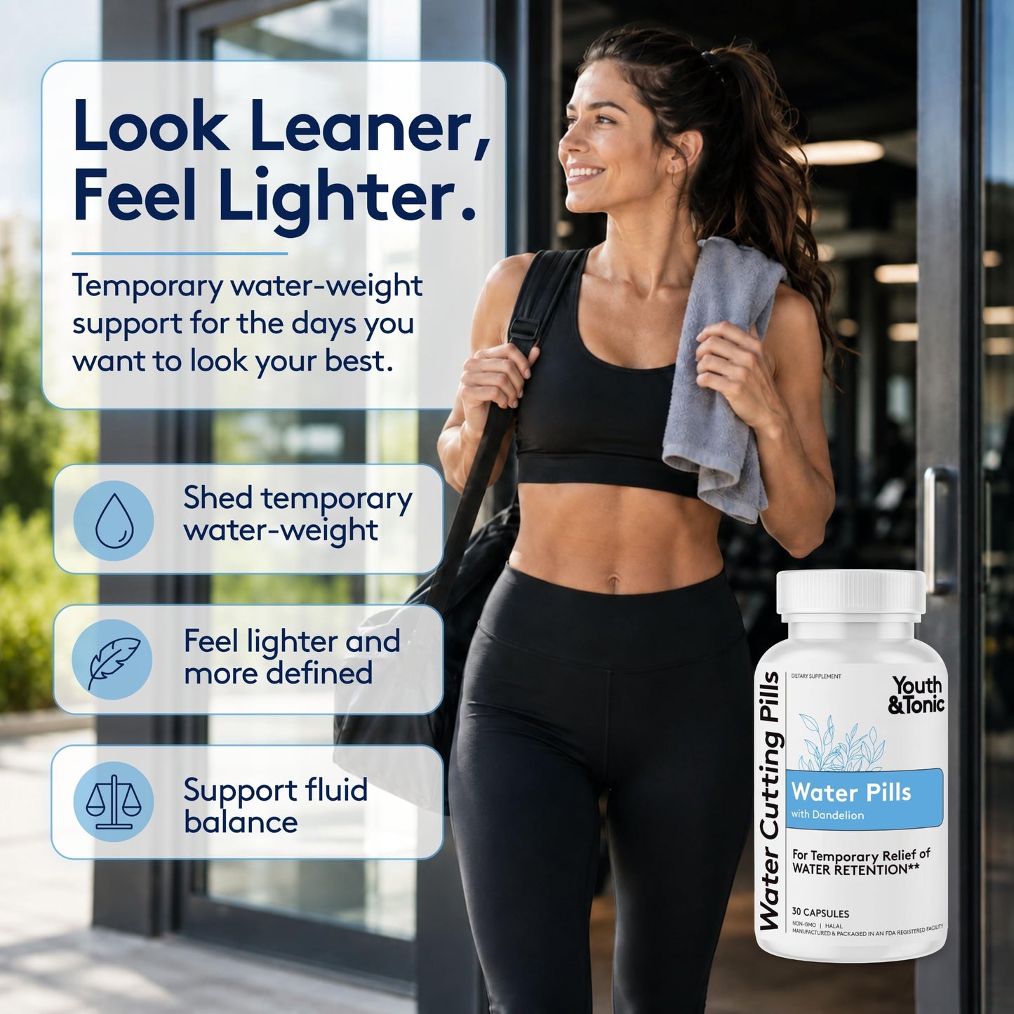 Youth & Tonic Water Weight Loss Capsules 30 Count