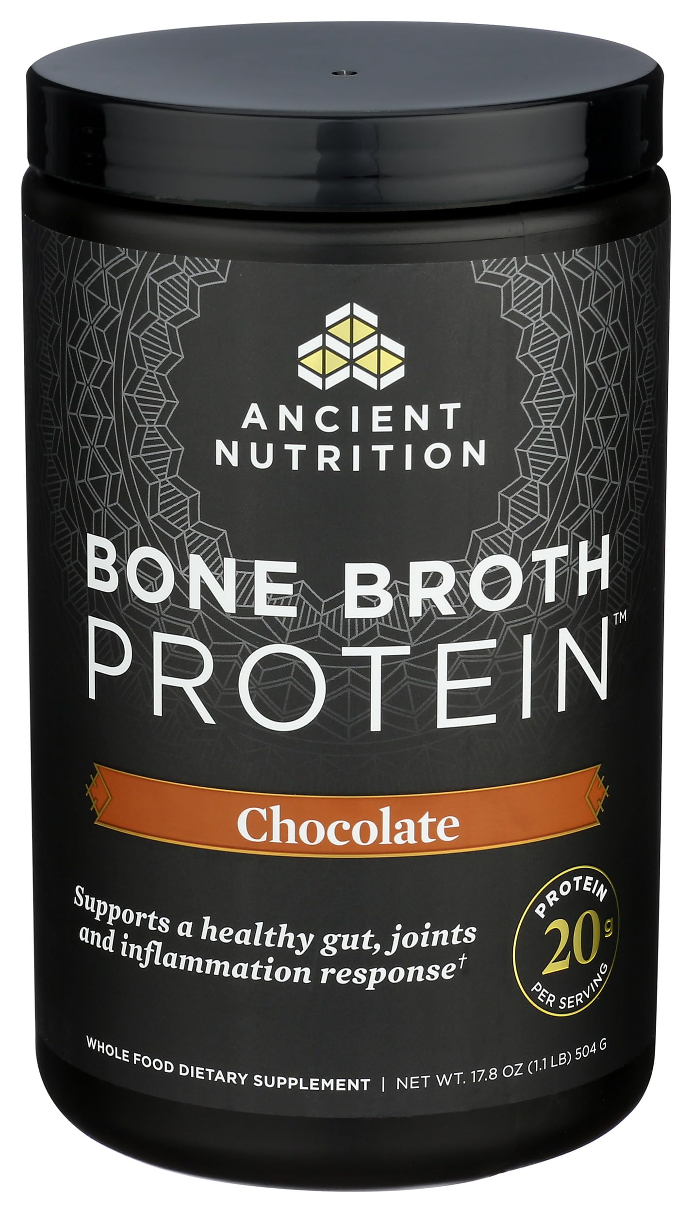 Ancient Nutrition Grass Fed Bone Broth Protein Powder 17.8