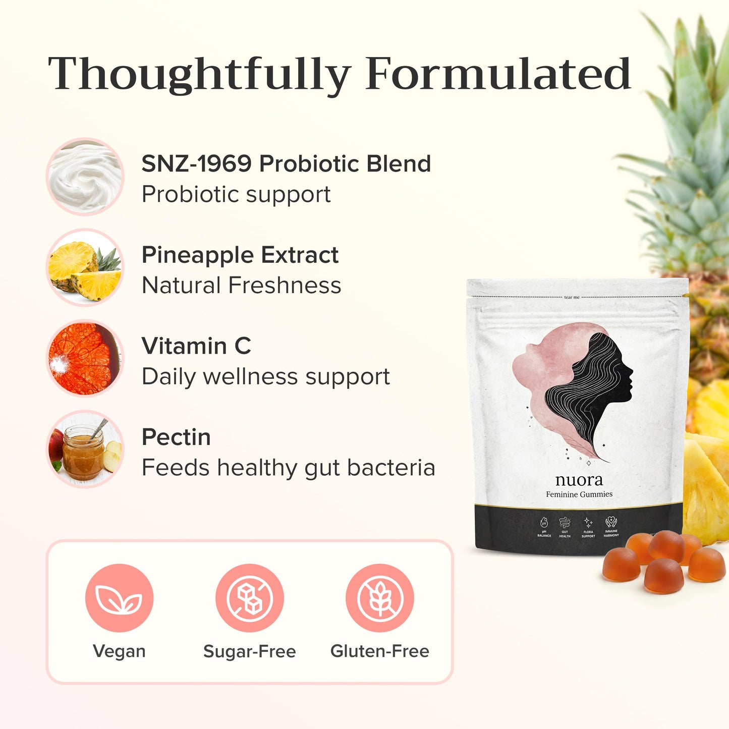 Nuora Biofilm Probiotic Gummies 30 Count