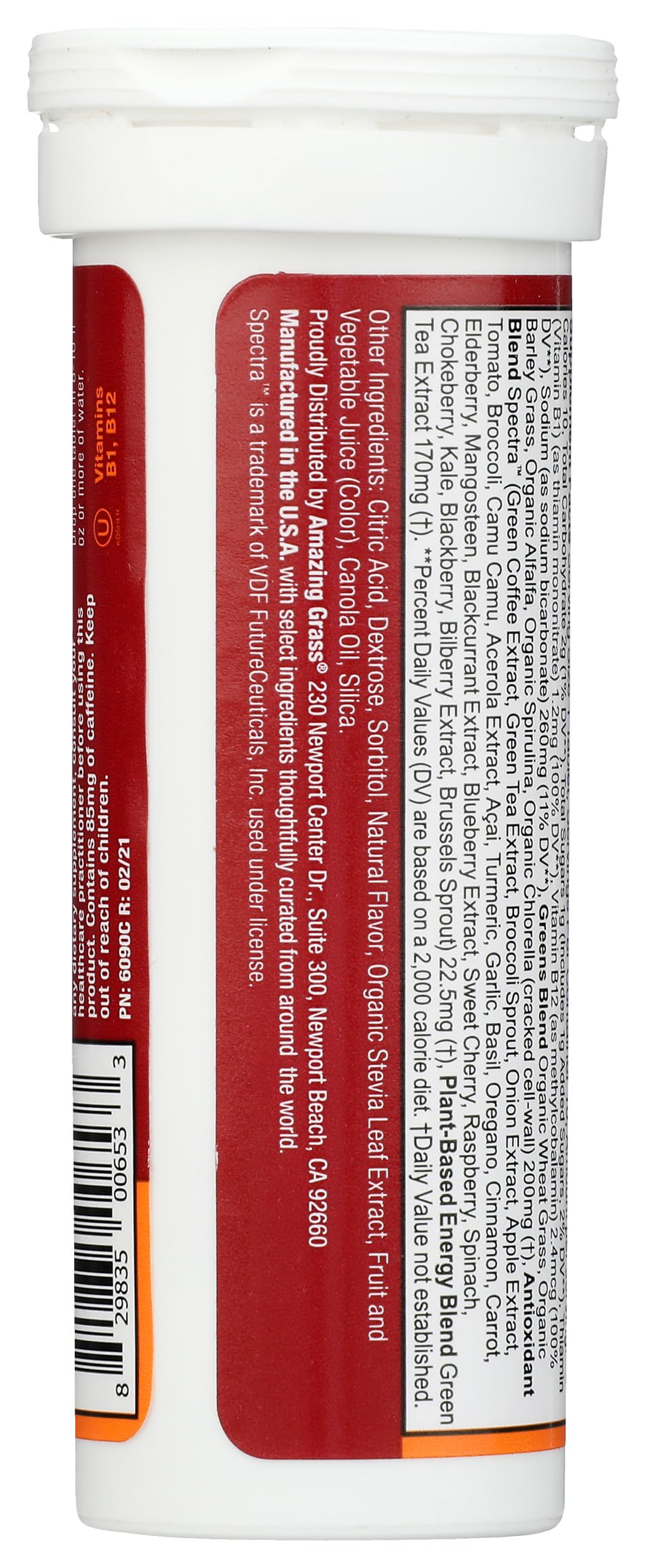 Amazing Grass Tropical Energy Green Superfood Tablets 10
