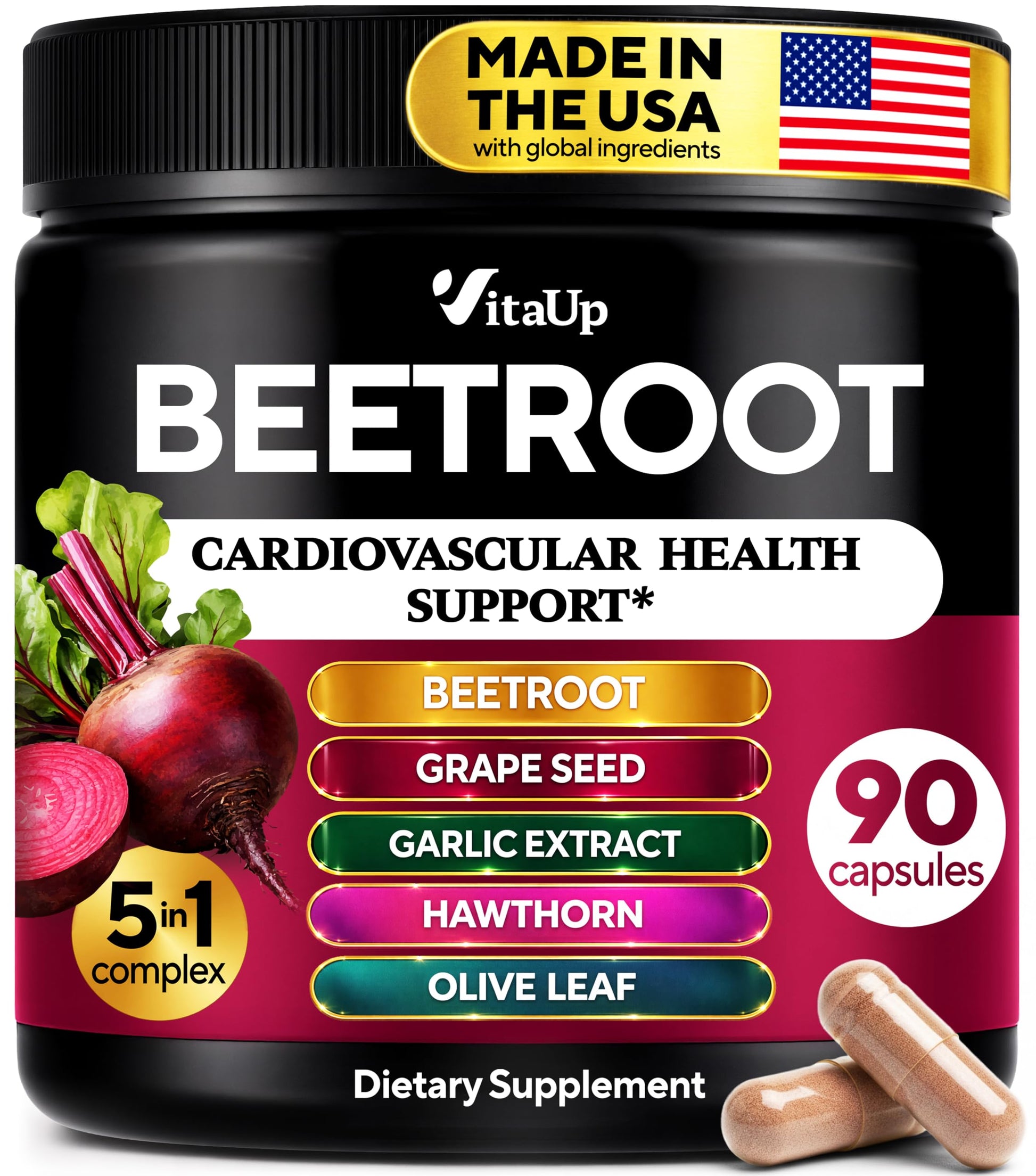 VitaUp Beet Root 90 Capsules