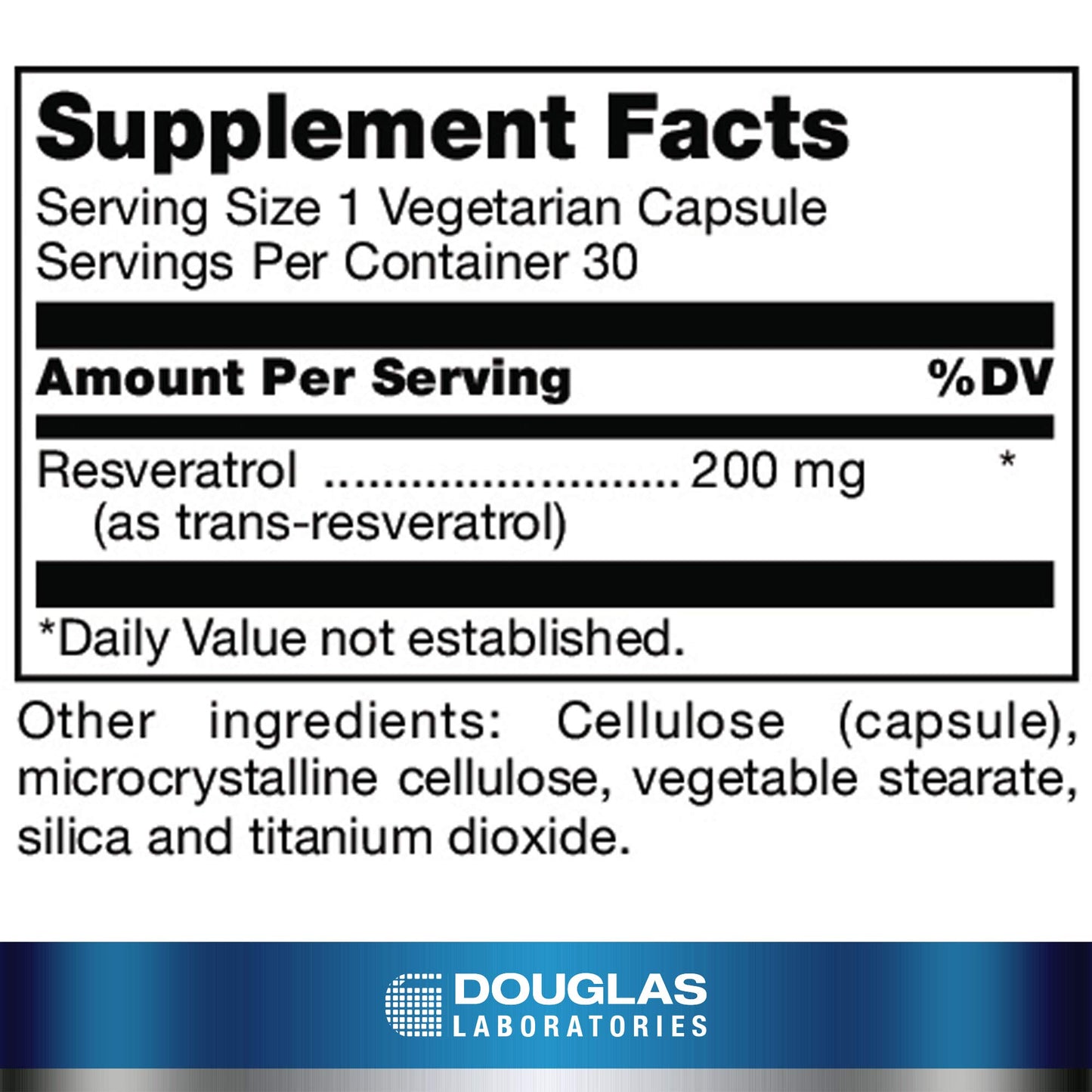 Douglas Laboratories Resveratrol Capsule, 30 Capsules