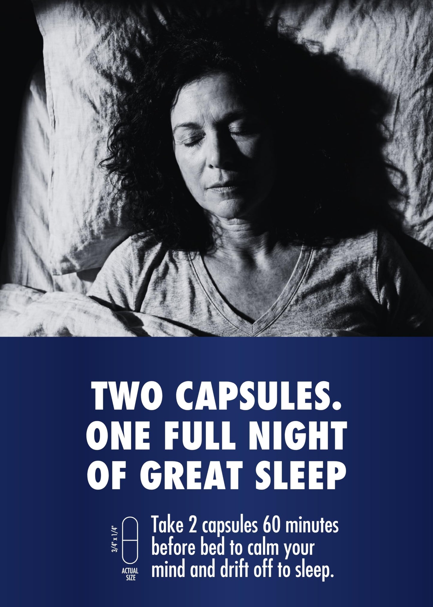 HEALTH DIRECT FullNight Melatonin-Free Natural Sleep Aid Capsules, 56 Count