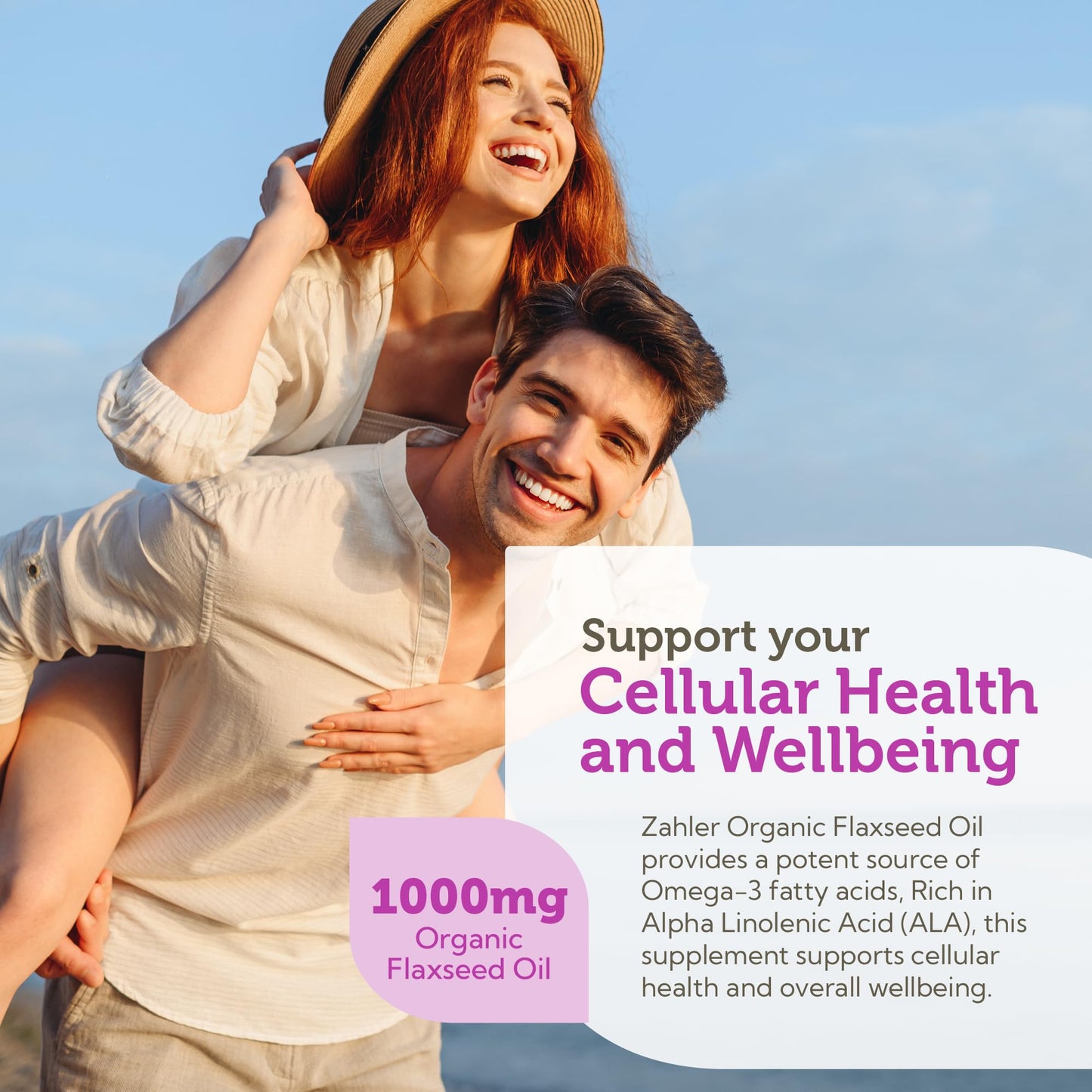 Zahler Organic Flaxseed Oil Softgels 1000mg, 90 Count