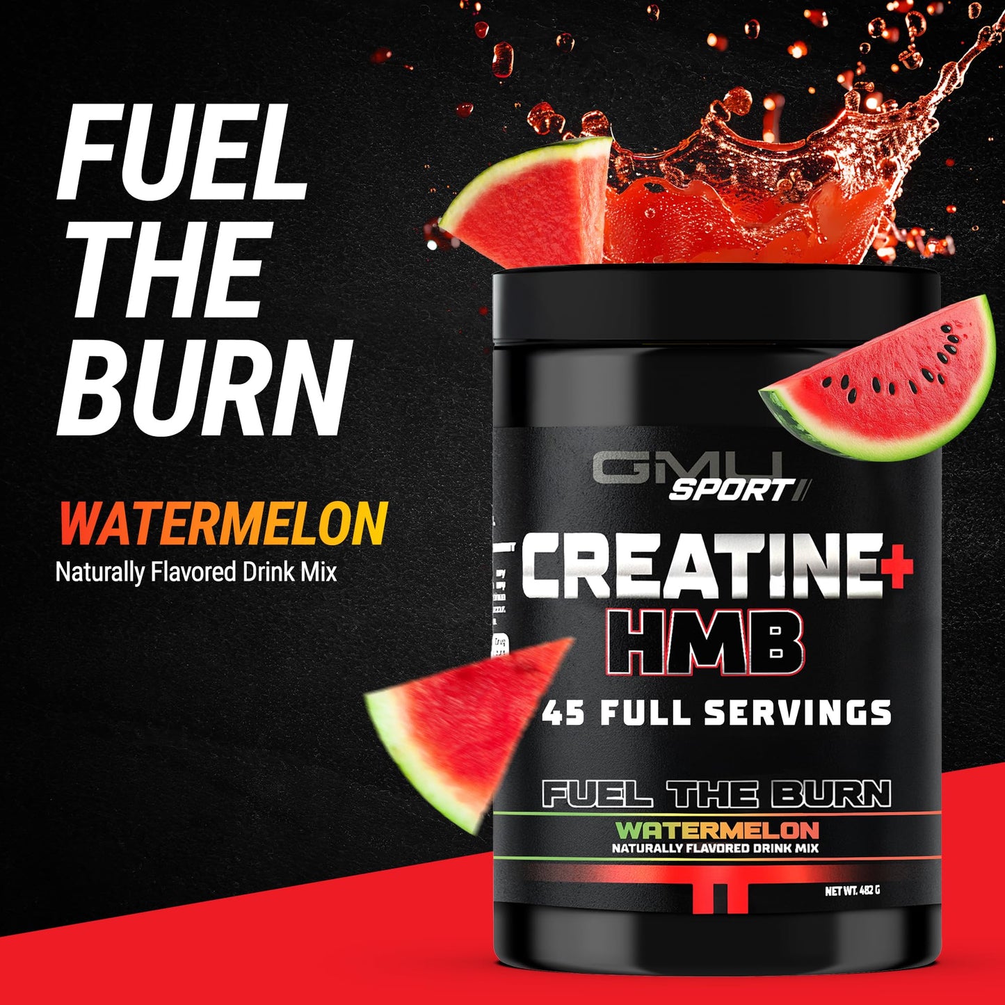GMU SPORT Creatine HMB Powder 16.9