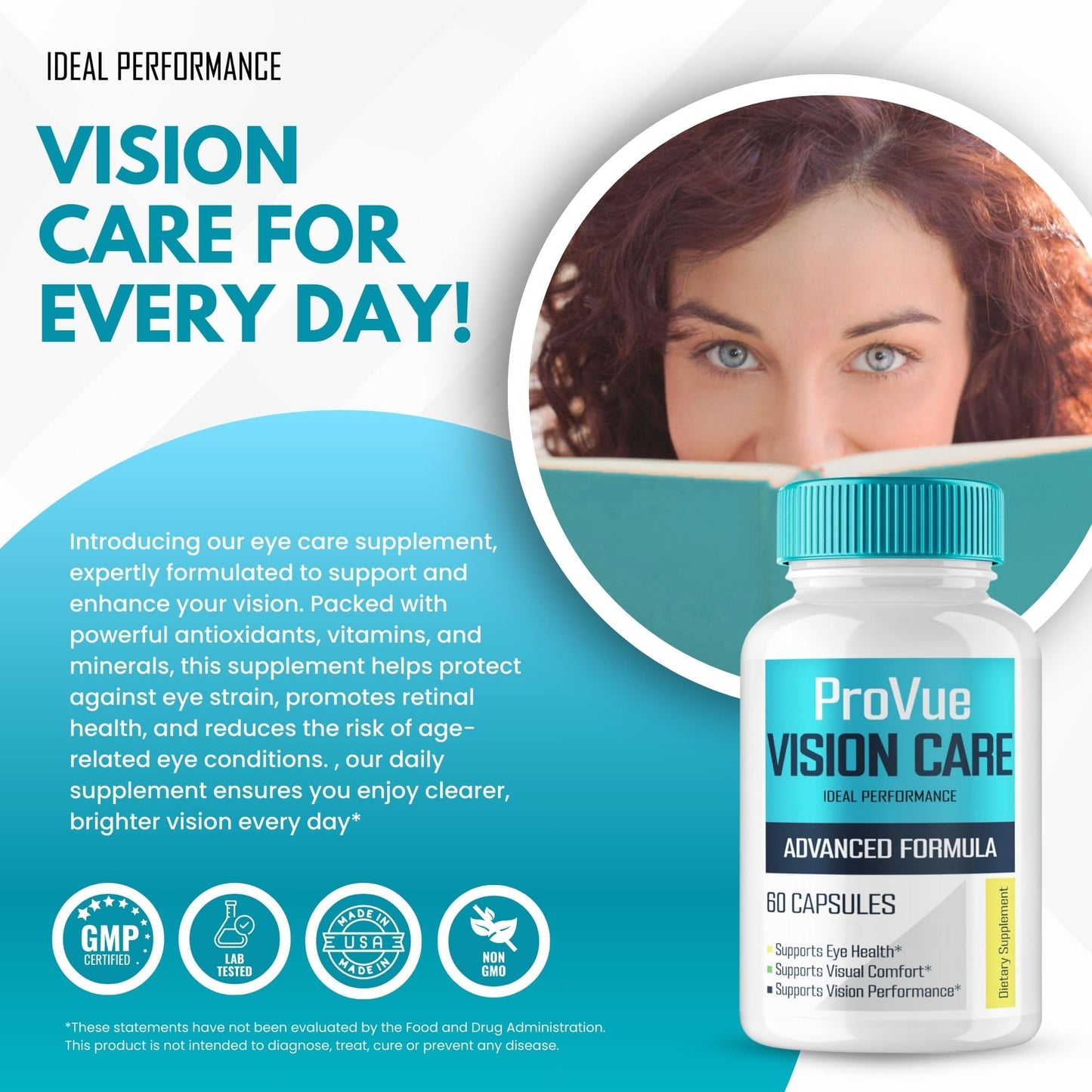 IDEAL PERFORMANCE ProVue Vision Care Eye Capsules 120 Capsules