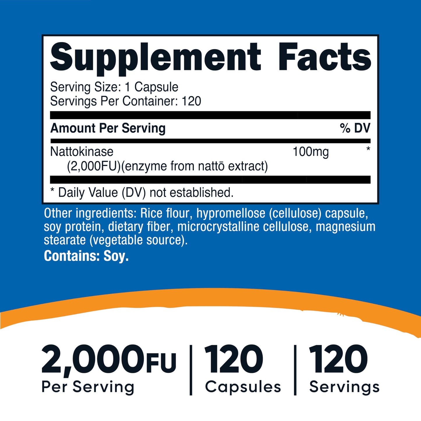 Nutricost Nattokinase 2,000 FU Capsule, 120 Count