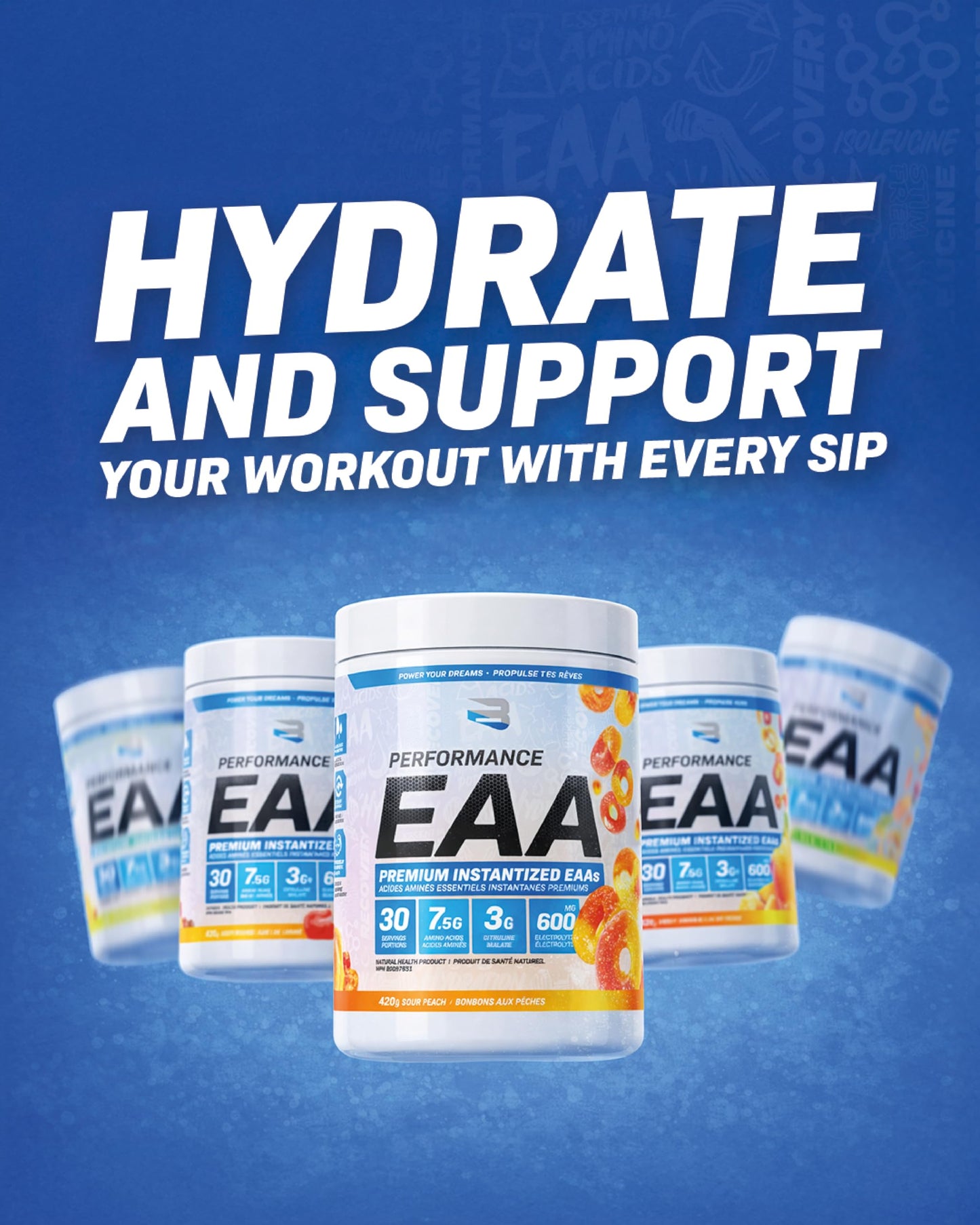 Believe Supplements Performance EAA Essential Amino Acids Formula Powder 13.76 Ounce