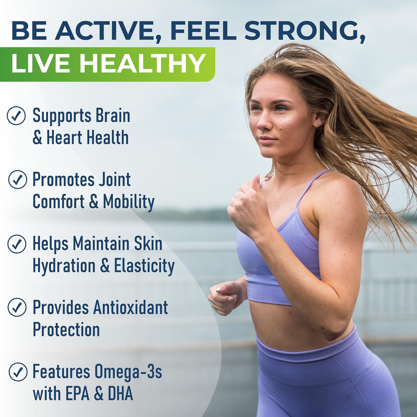 Active Lifestyle Antarctic Krill Oil Supplement Softgels 60