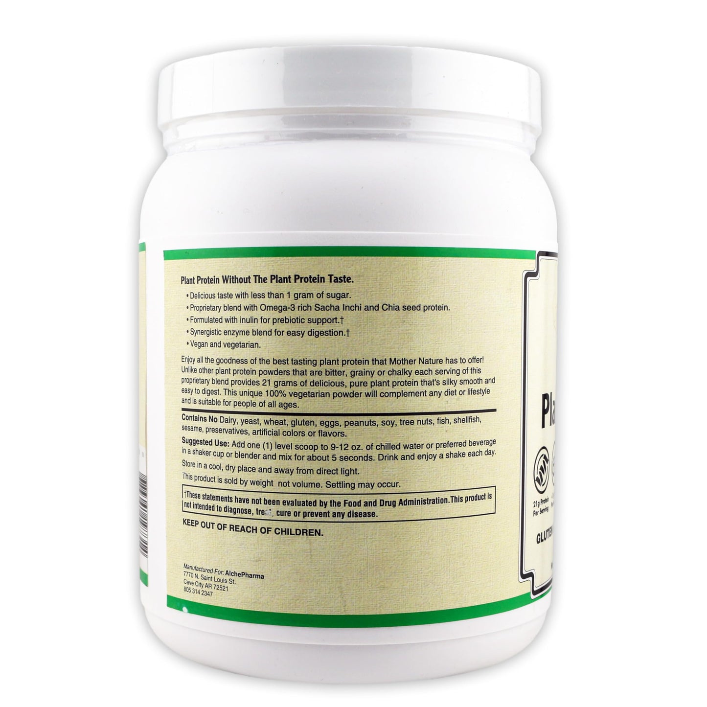 AlchePharma Plant Protein (Premium Blend) Protein Powder 17.9897