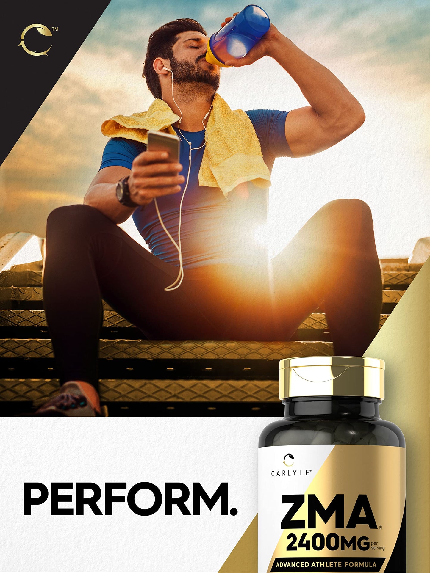 Carlyle ZMA Supplement for Men and Women Capsule 90 Count