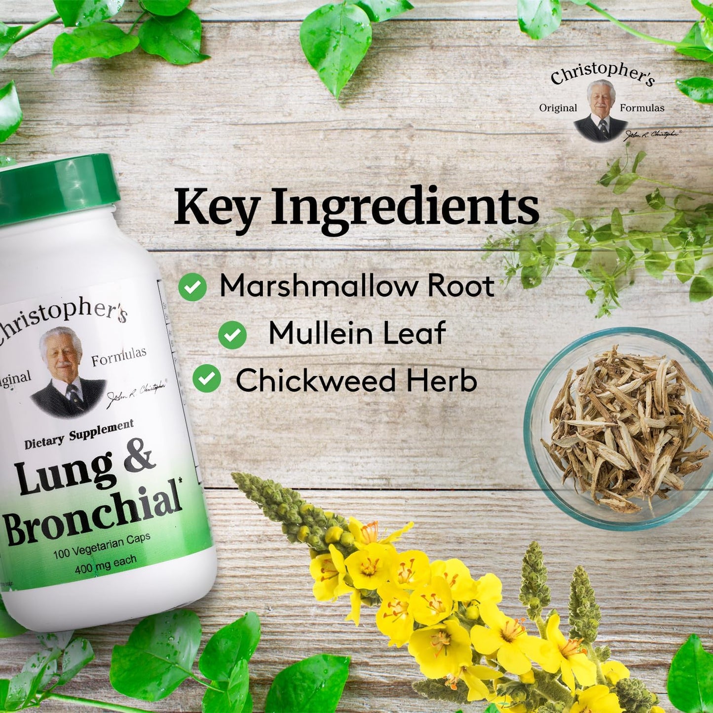 Christopher's Original Formulas Lung & Bronchial Formula Capsule 100 Count