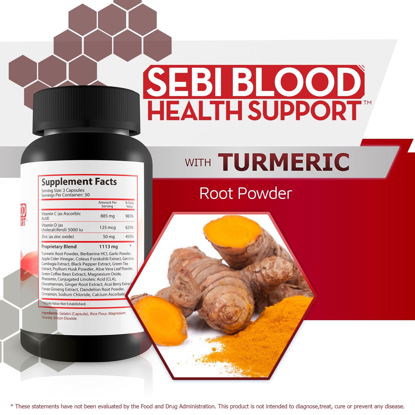 True You Health Sebi Blood Health Support Capsules 90 Count