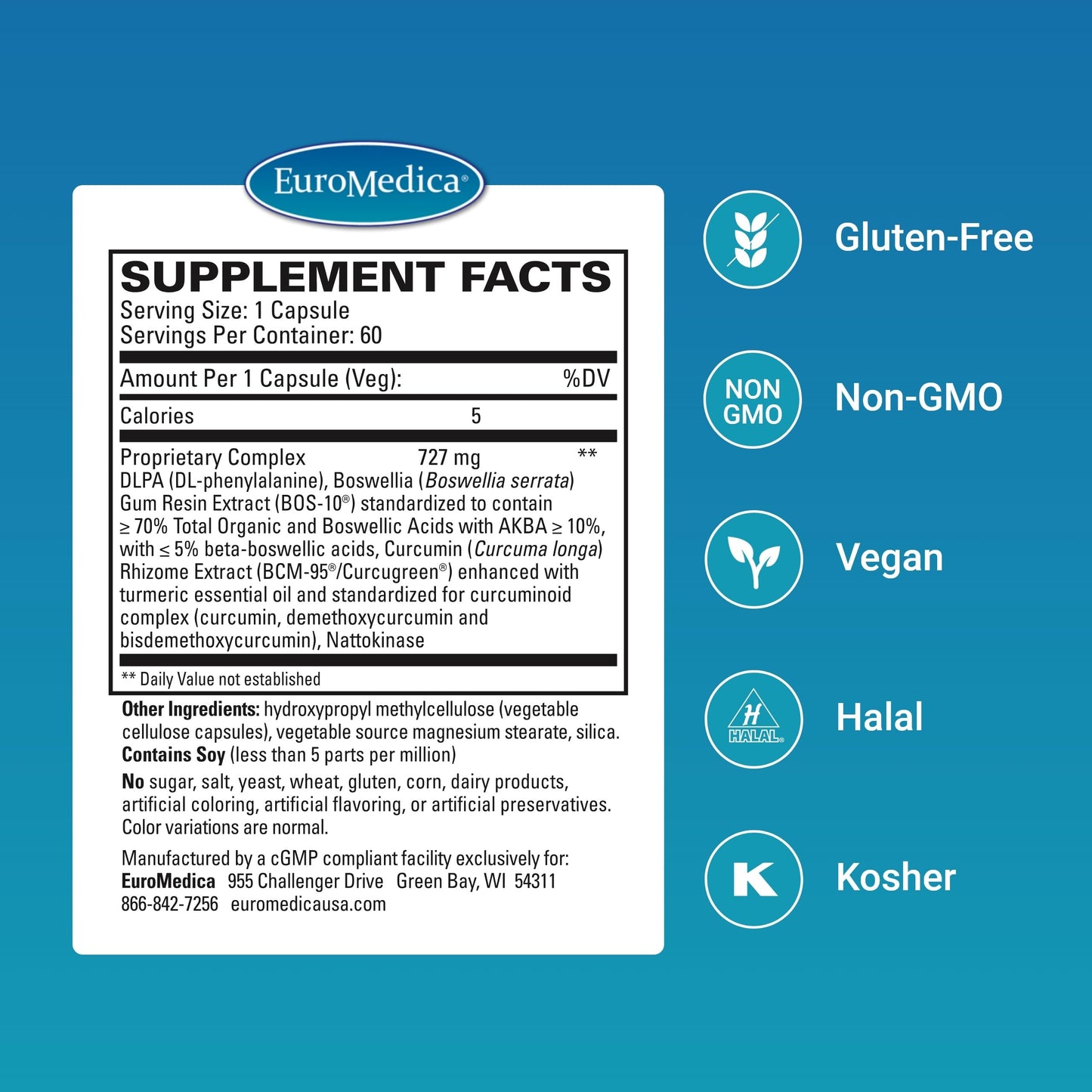 EuroMedica Curaphen 60 Capsules