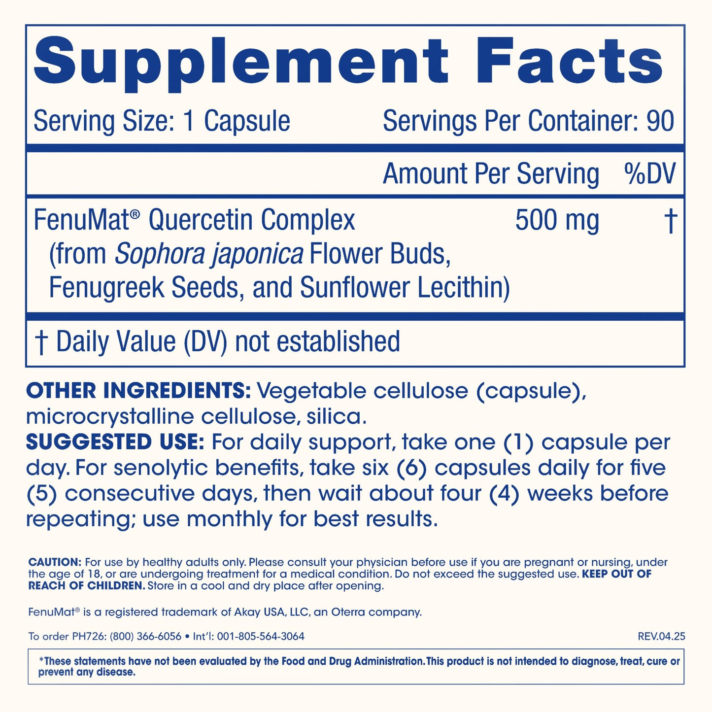 ProHealth Pure Quercetin 500 mg Capsules 90 Count