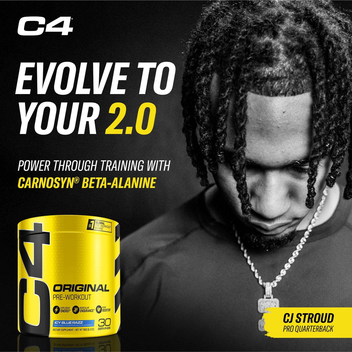 C4 Original Pre Workout Powder 6.87 Ounce