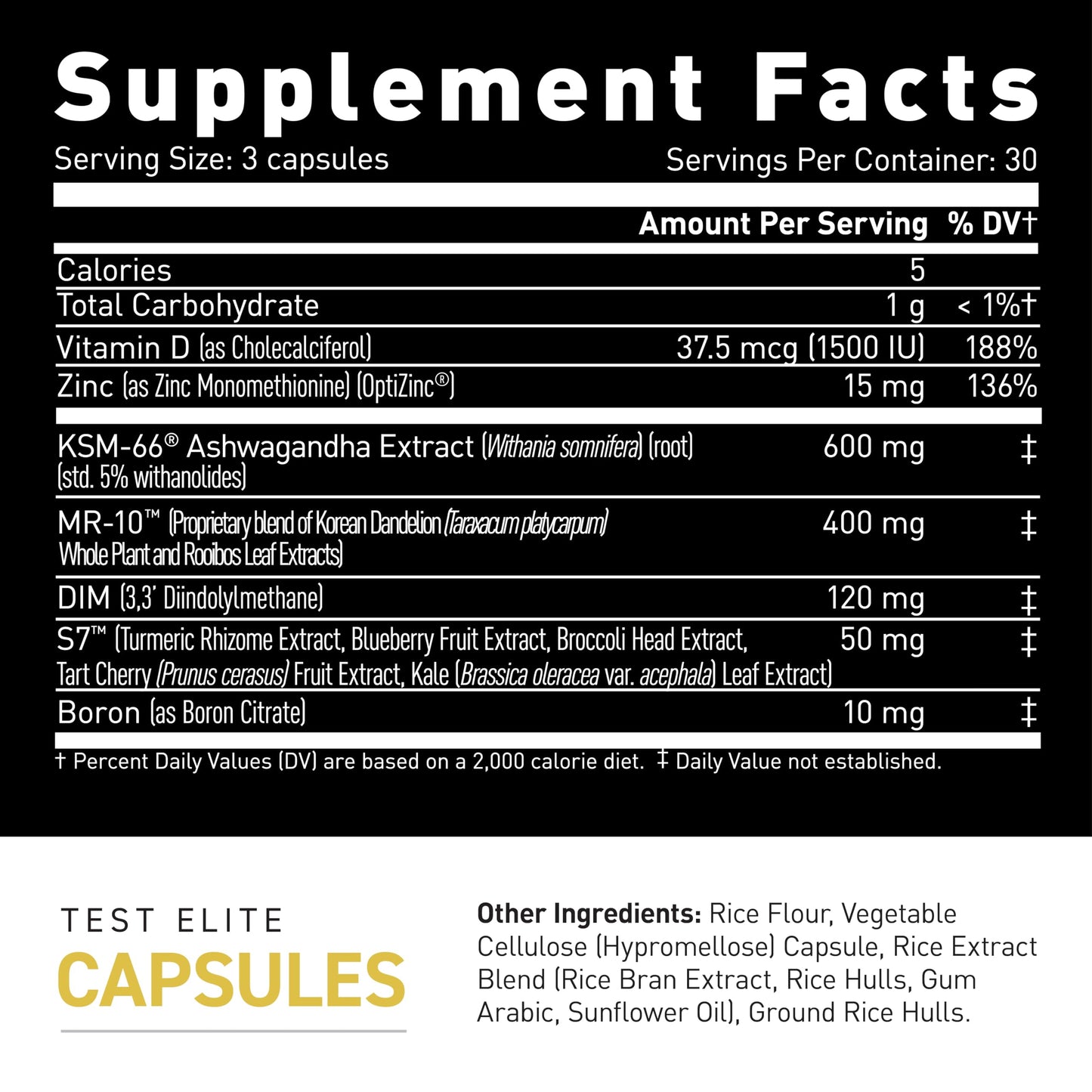 Kaged Test Elite Capsules, 30 Capsules