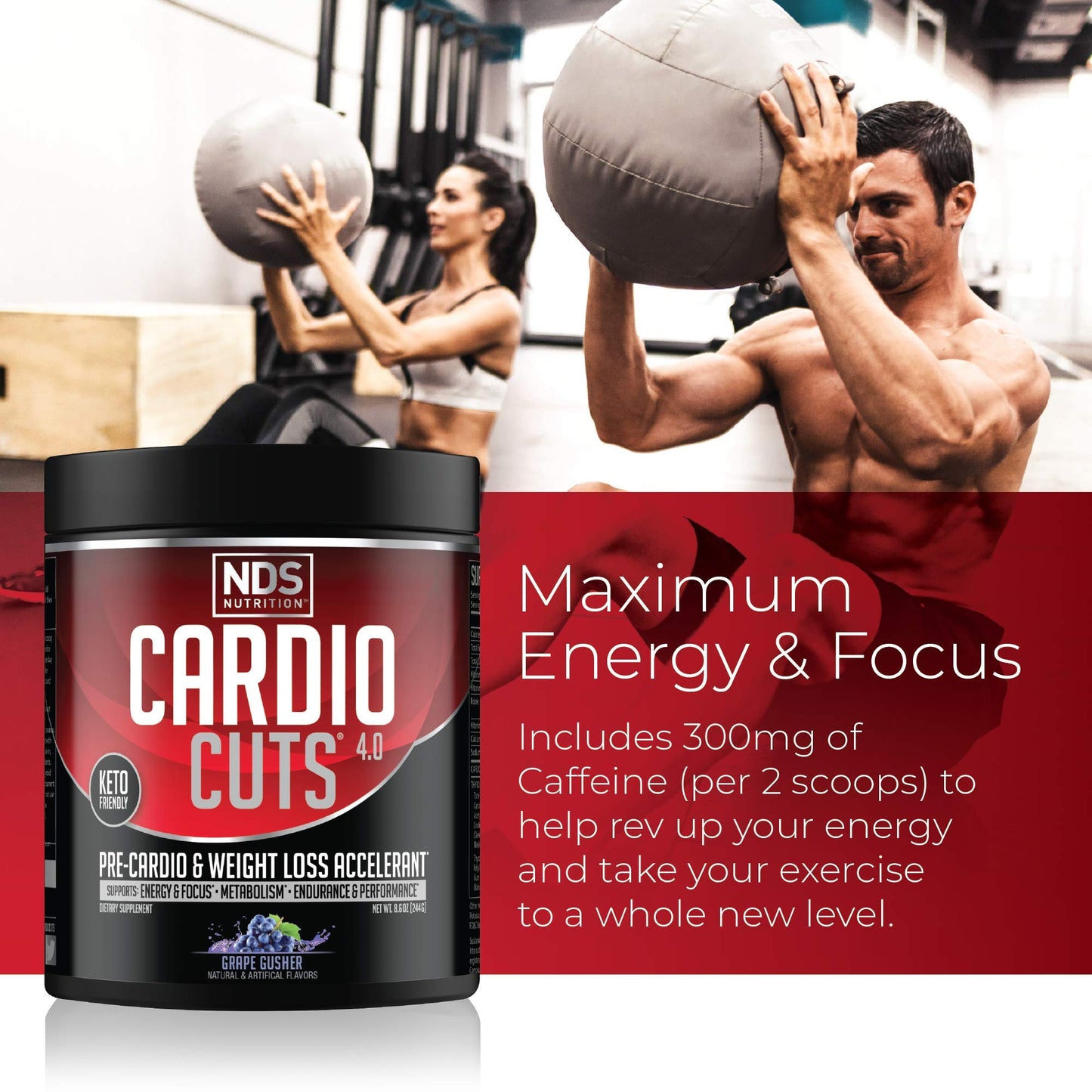 Cardio Cuts NDS Nutrition 4.0 Pre Workout Supplement Powder 8.6 oz
