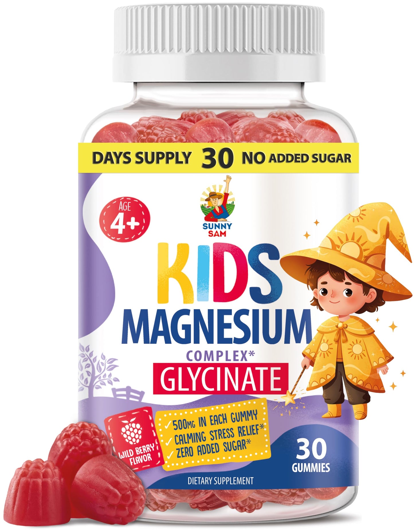 SUNNY SAM Magnesium Gummies 30 Count
