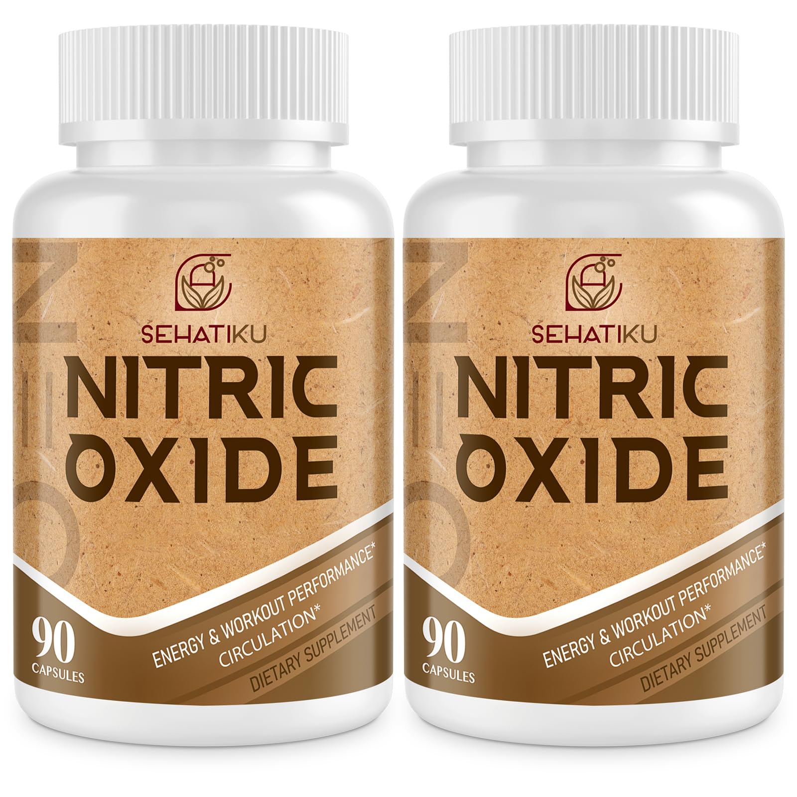 SehatiKu Nitric Oxide Supplement, Nitric Oxide Booster & 6-in-1 Phytonutrient Blend for Heart, Flow, Immune, 180 Capsules