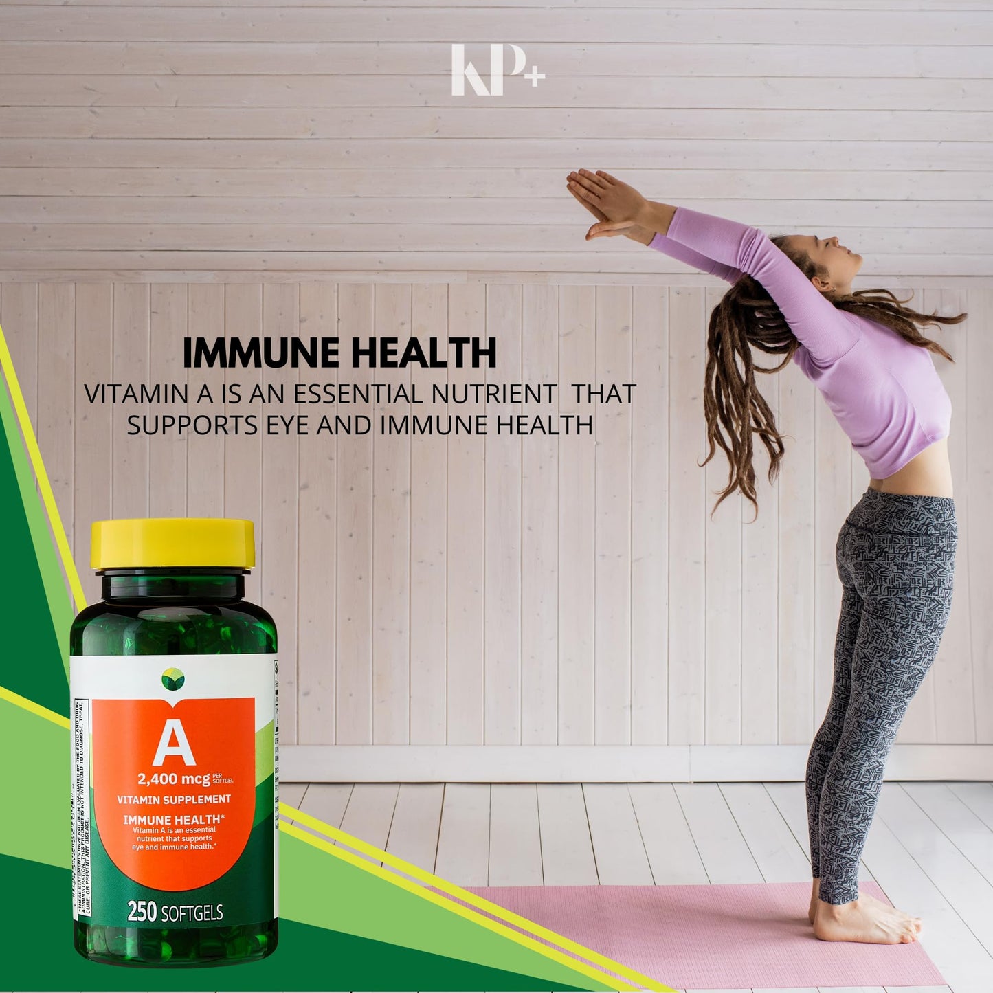 KP+ Vitamin A 2,400 mcg (8,000 IU) Softgels 250