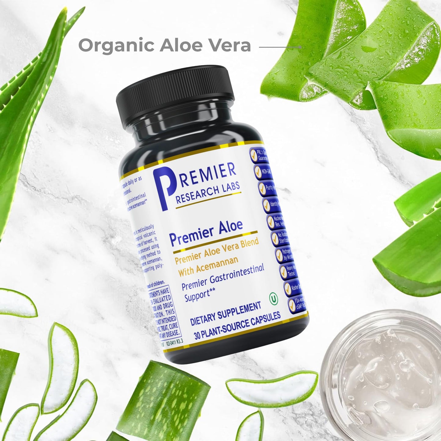 Premier Research Labs Premier Aloe Aloe Vera, 30 Capsules